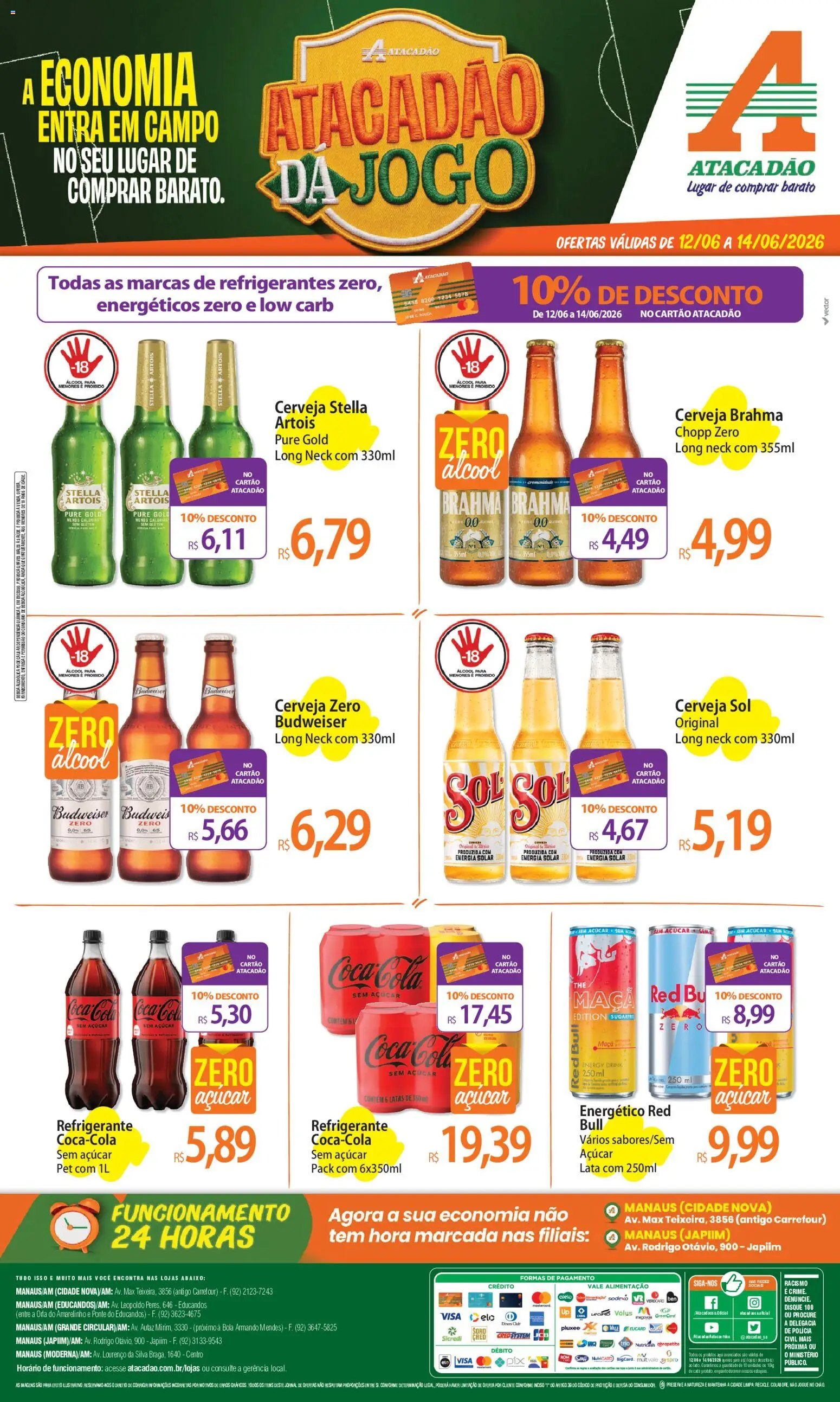 Pré-Visualização do folheto "Atacadão ofertas - AM" da loja Atacadão válido a partir de 12/06/2026