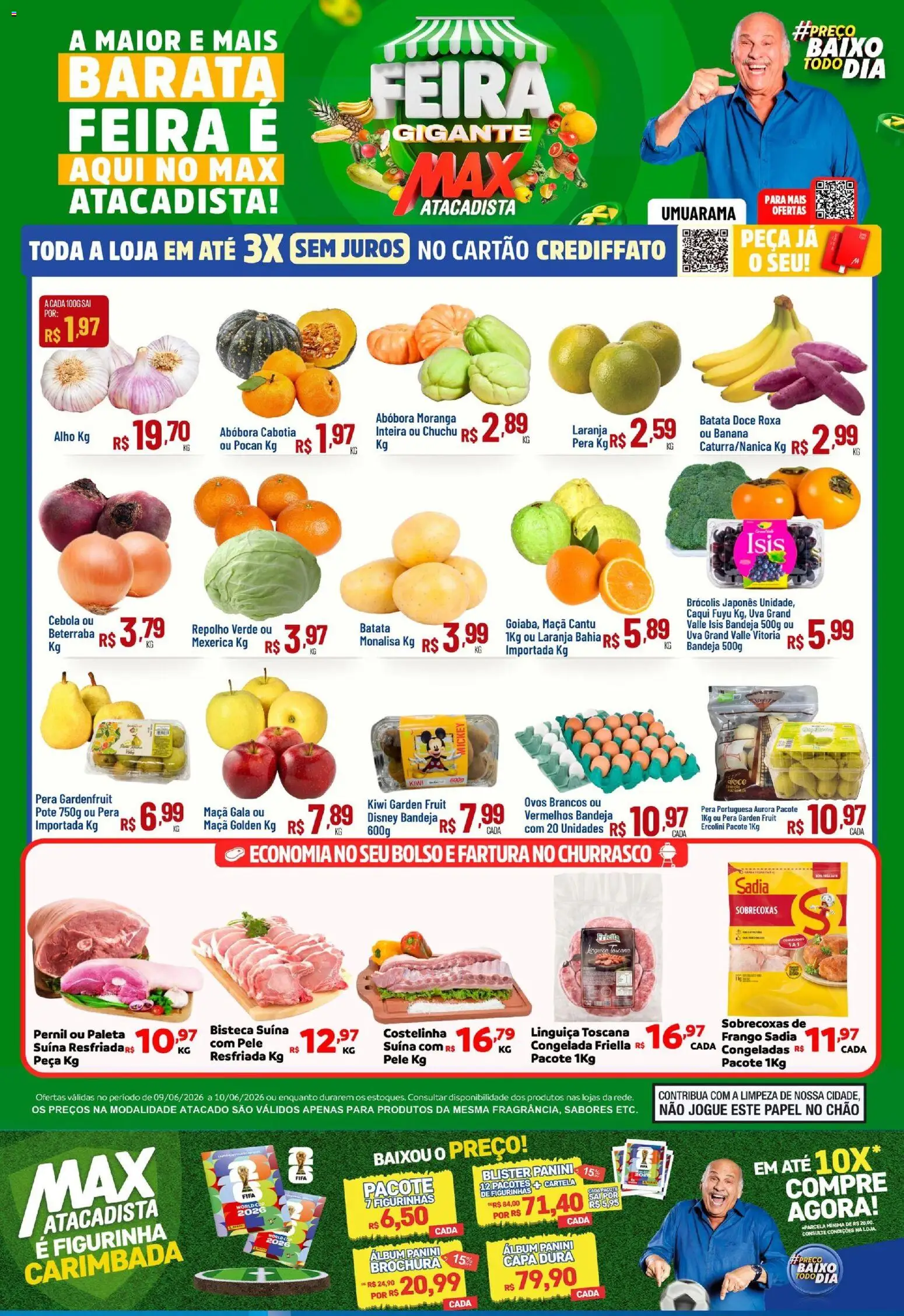 Pré-Visualização do folheto "Max Atacadista ofertas Feira" da loja Max Atacadista válido a partir de 09/06/2026