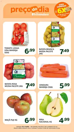 Pré-Visualização do folheto "Supermercado Guanabara - Ofertas da semana" da loja Supermercado Guanabara válido a partir de 12/06/2026