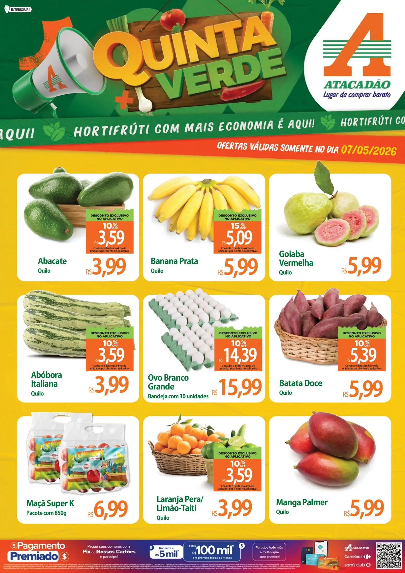 Pré-Visualização do folheto "Atacadão ofertas - RJ" da loja Atacadão válido a partir de 07/05/2026