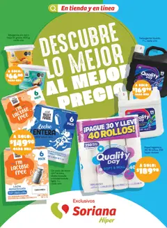 Vista previa las ofertas de la tienda Soriana - Soriana Descubre lo mejor al mejor precio Híper Nacional desde el 31/08/2026 