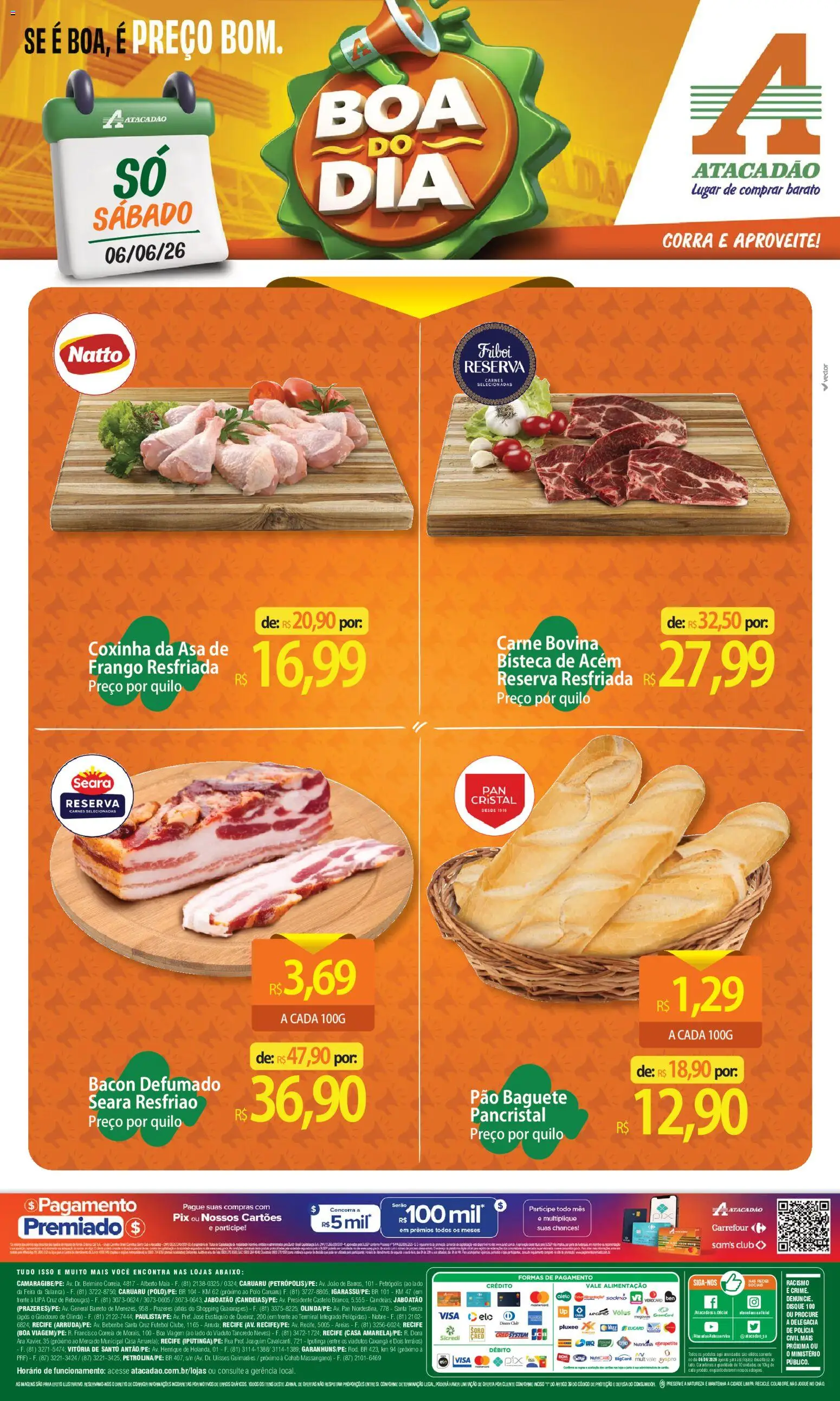 Pré-Visualização do folheto "Atacadão ofertas - PE" da loja Atacadão válido a partir de 06/06/2026