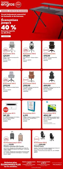 Preview of leaflet Staples circulaire from shop Staples is valid from Oct 23, 2026