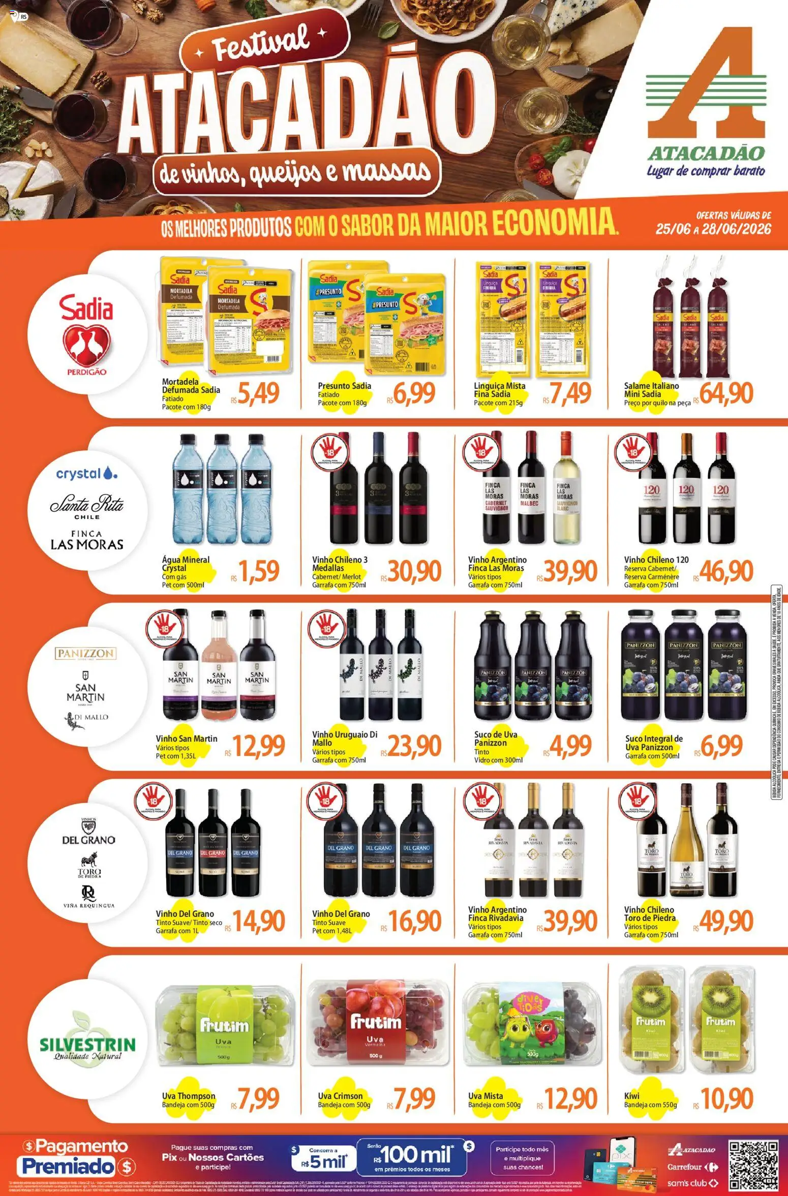 Pré-Visualização do folheto "Atacadão ofertas - RS" da loja Atacadão válido a partir de 25/06/2026