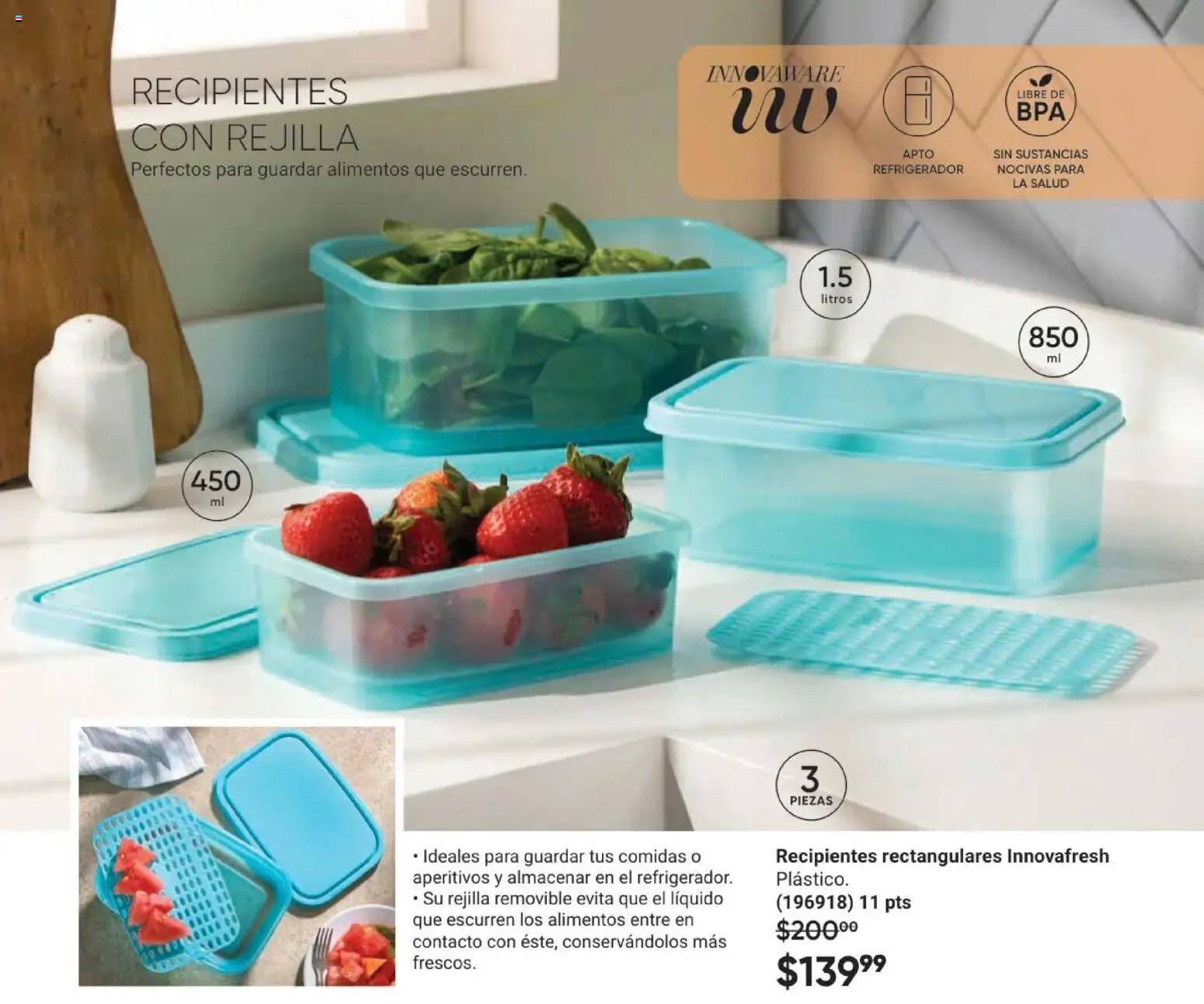 Vista previa las ofertas de la tienda AVON - AVON Casa & Estilo 8 2026 desde el 08/05/2026 - Refrigerador, Alimentos, Rejilla