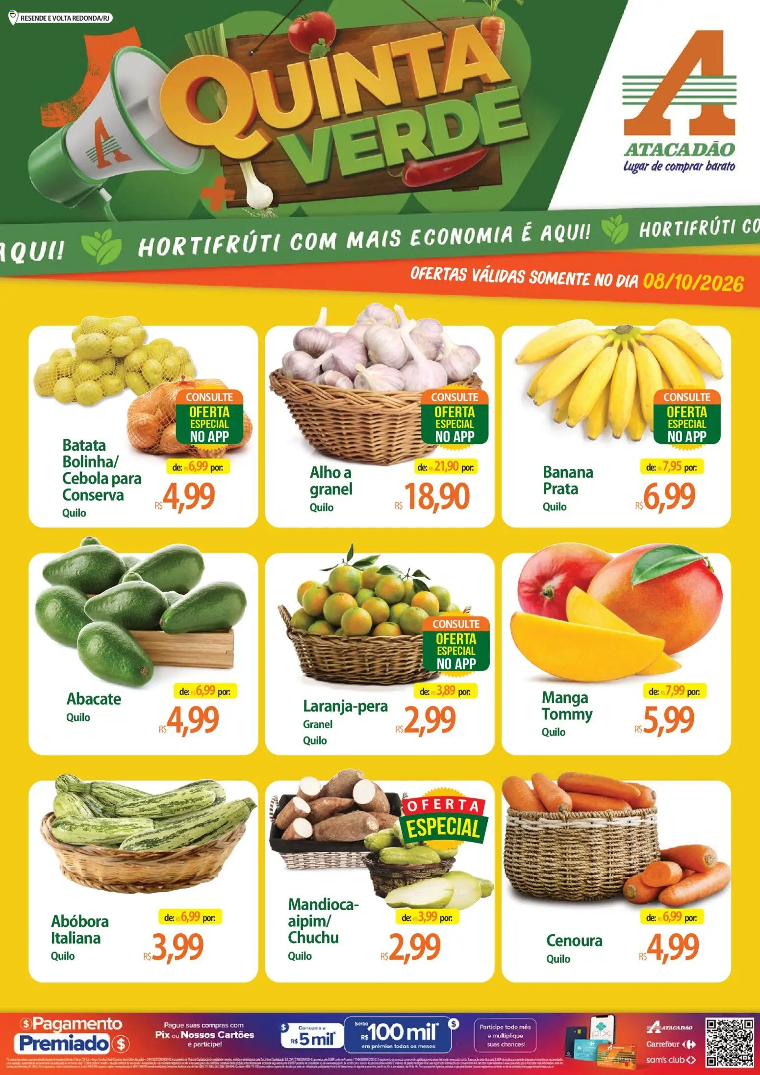 Pré-Visualização do folheto "Atacadão ofertas - RJ" da loja Atacadão válido a partir de 08/10/2026