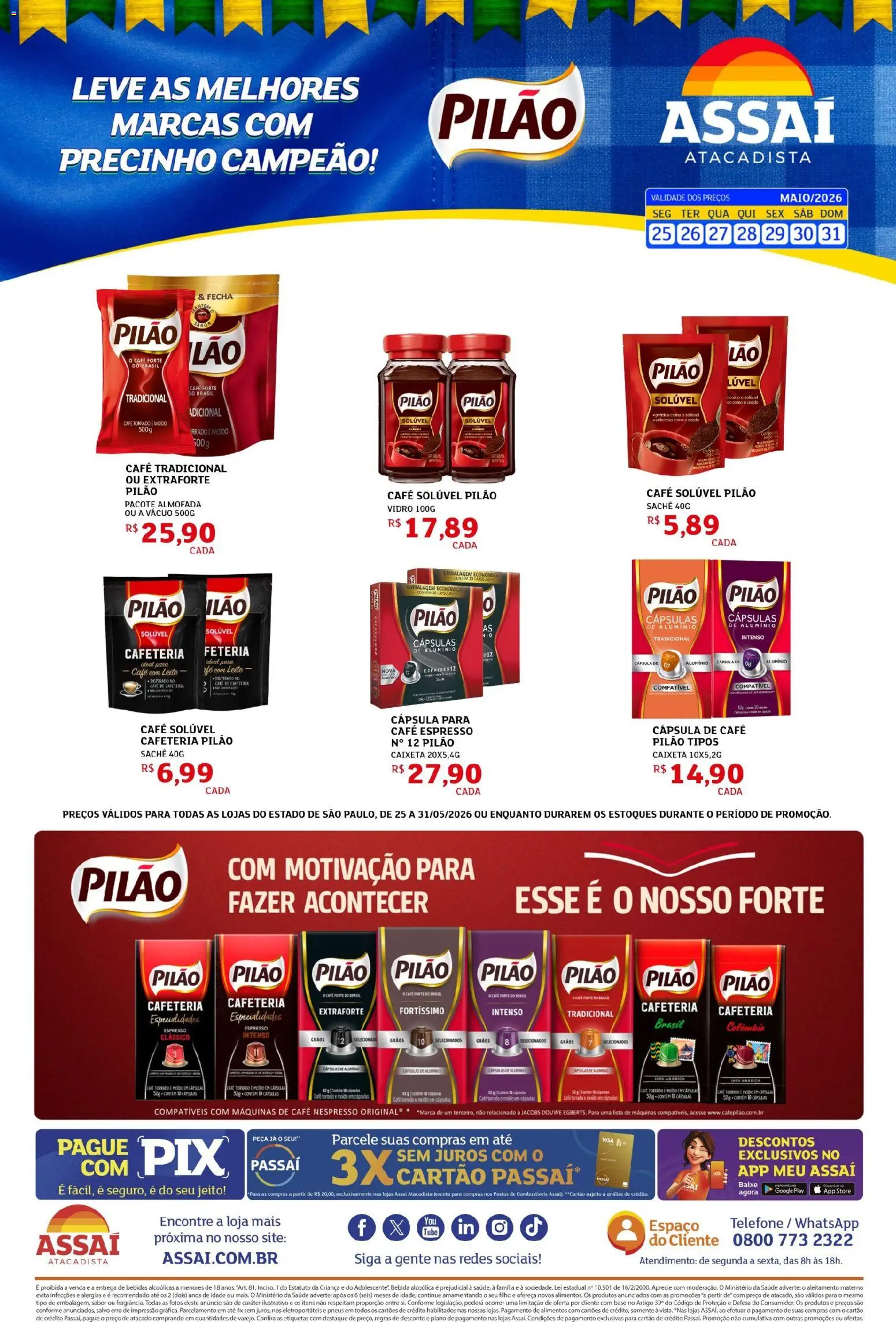 Pré-Visualização do folheto "Assaí Atacadista ofertas - SP" da loja Assaí Atacadista válido a partir de 25/05/2026