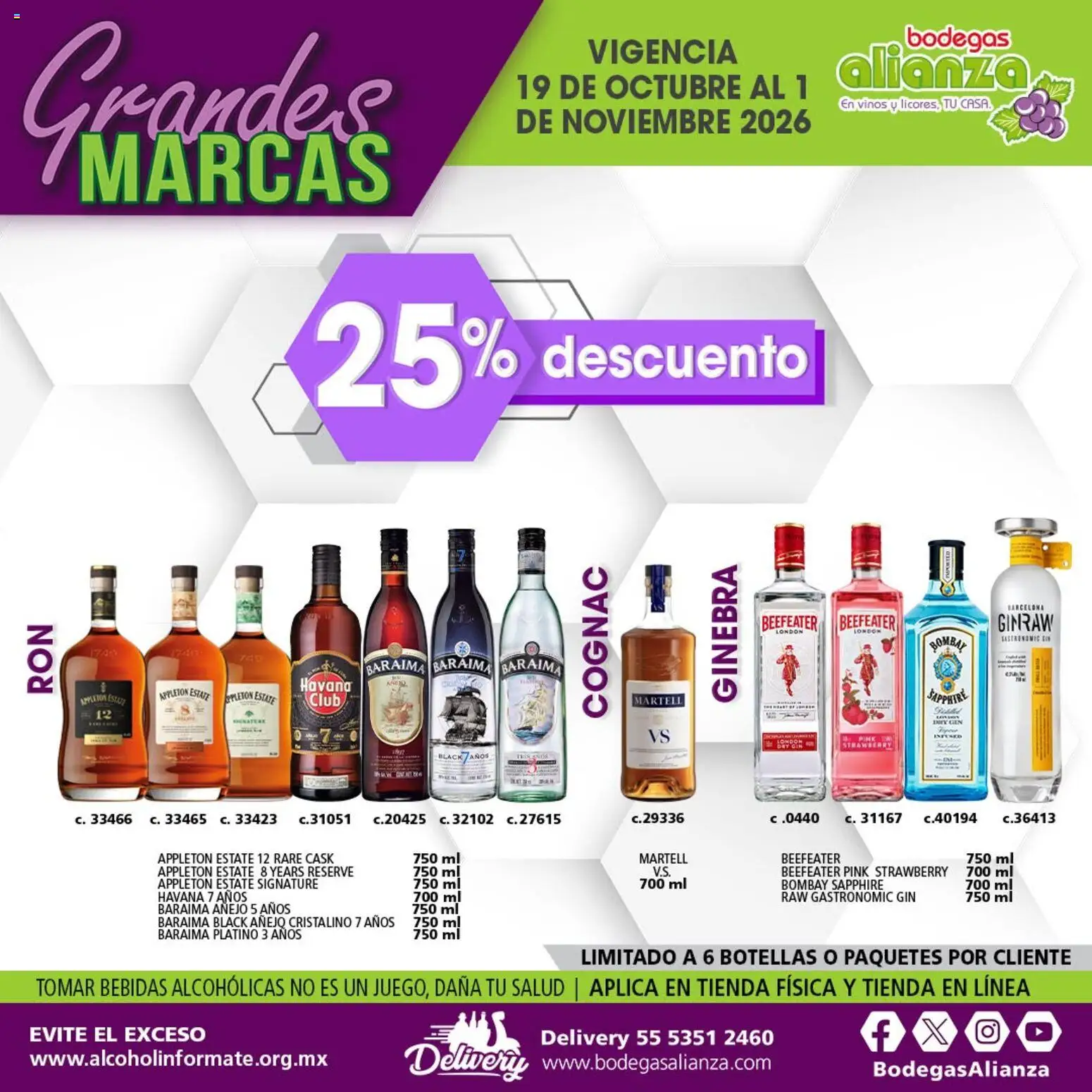 Vista previa las ofertas de la tienda Bodegas Alianza - Bodegas Alianza catálogo Grandes Marcas desde el 19/10/2026 