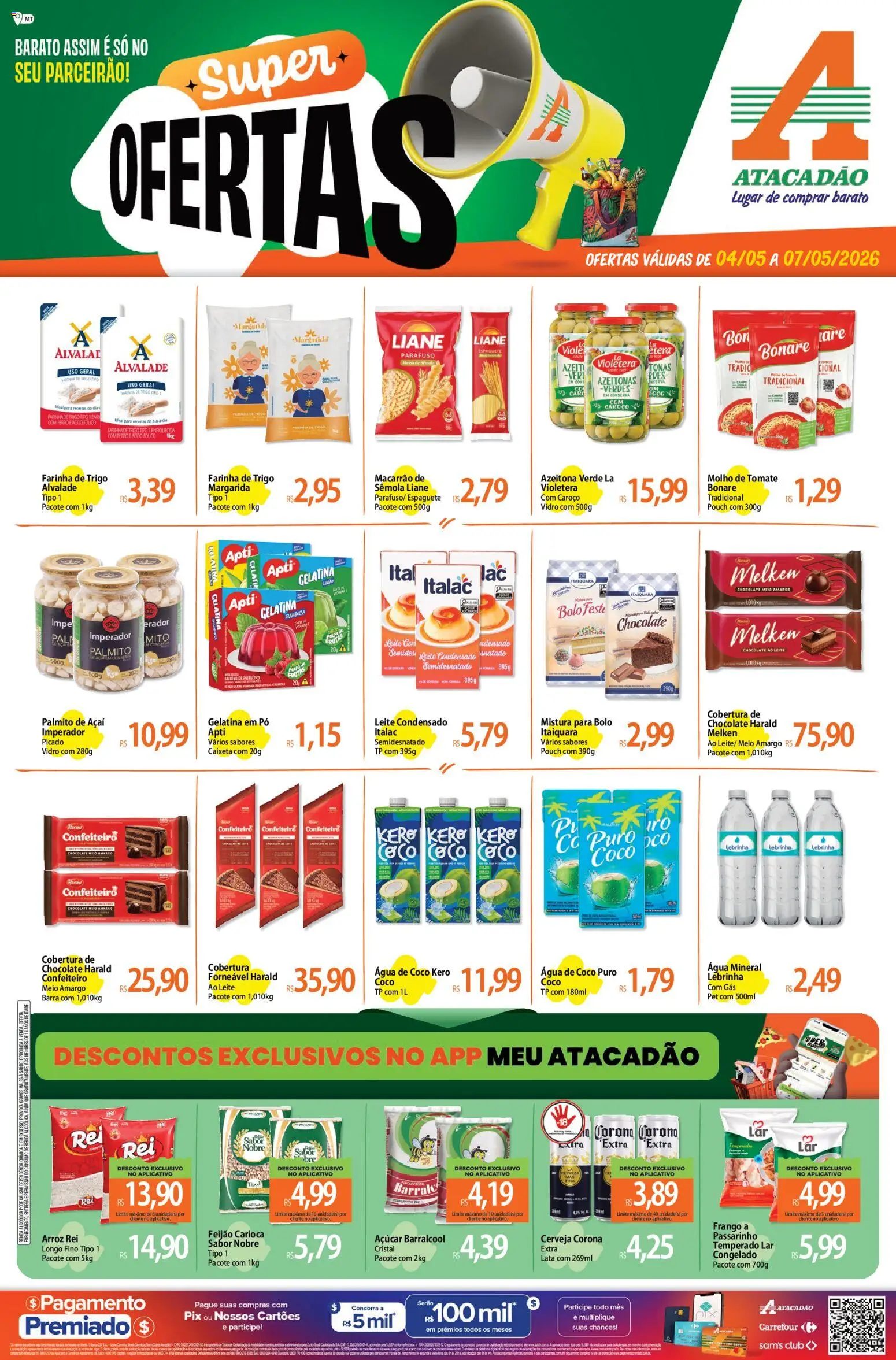 Pré-Visualização do folheto "Atacadão ofertas - MT" da loja Atacadão válido a partir de 04/05/2026