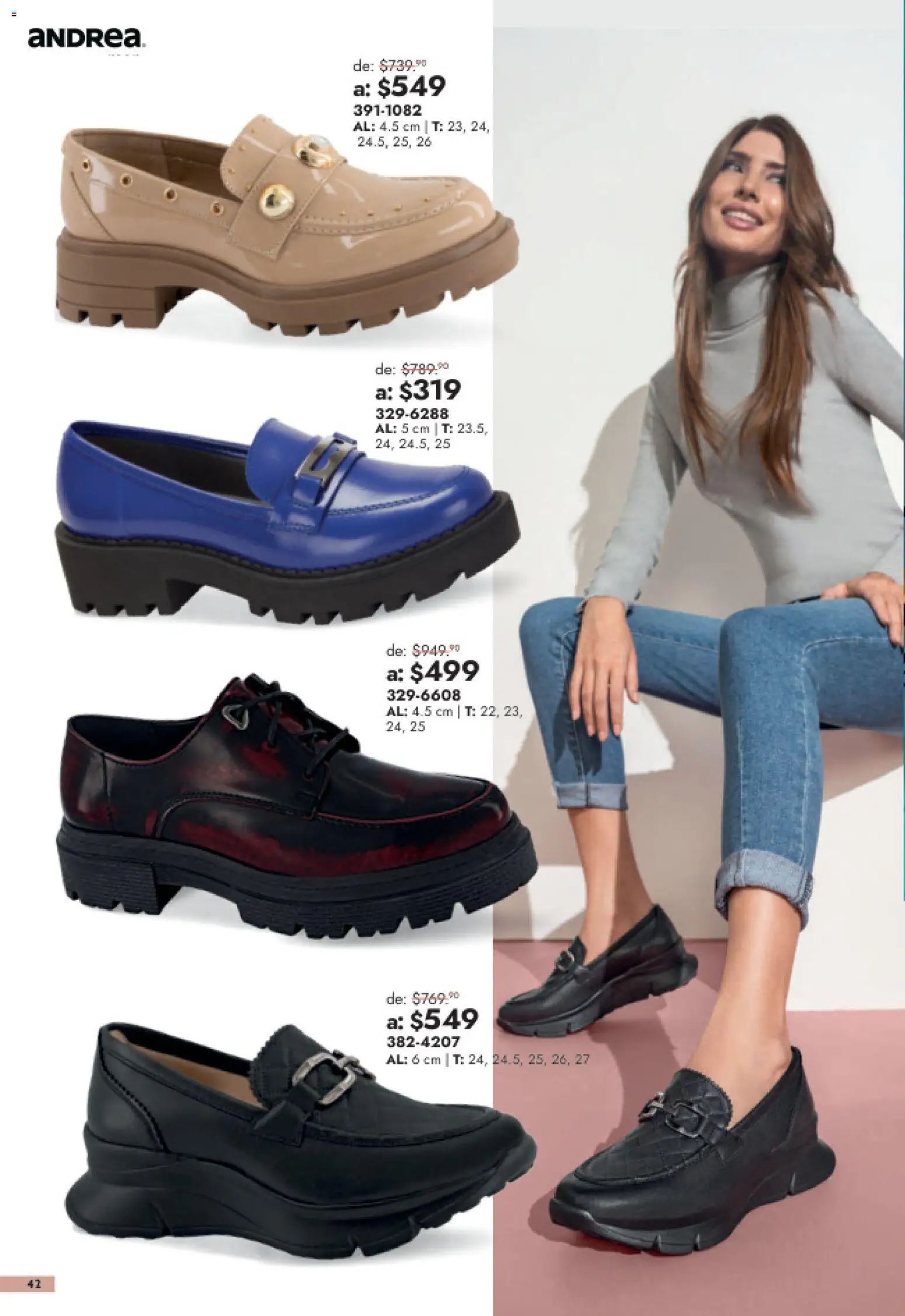 Vista previa las ofertas de la tienda Andrea - Andrea catálogo Outlet desde el 26/07/2026 