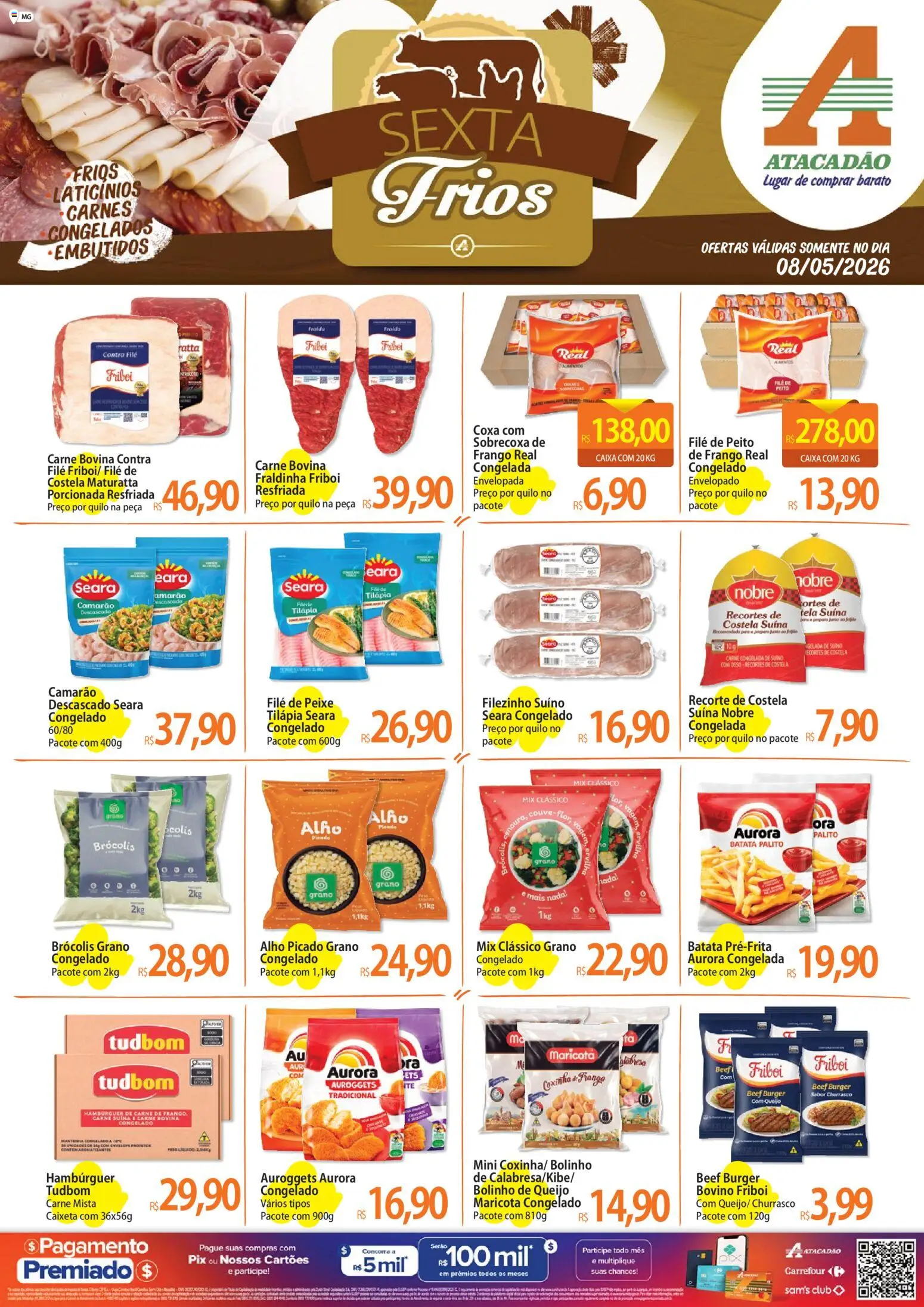 Pré-Visualização do folheto "Atacadão ofertas - MG" da loja Atacadão válido a partir de 08/05/2026