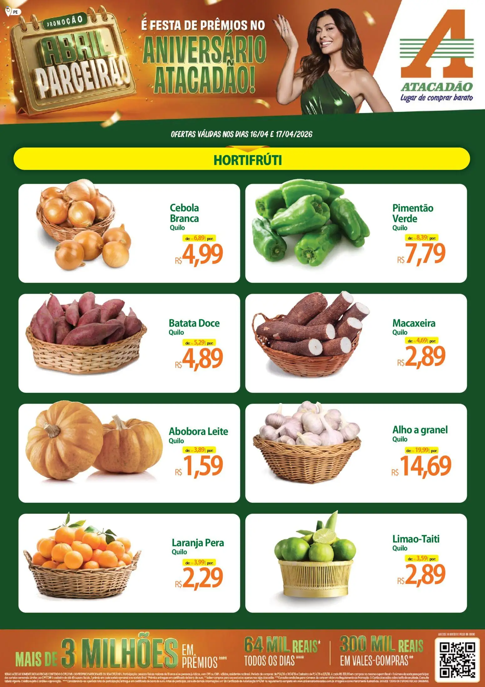 Pré-Visualização do folheto "Atacadão ofertas - PE" da loja Atacadão válido a partir de 16/04/2026