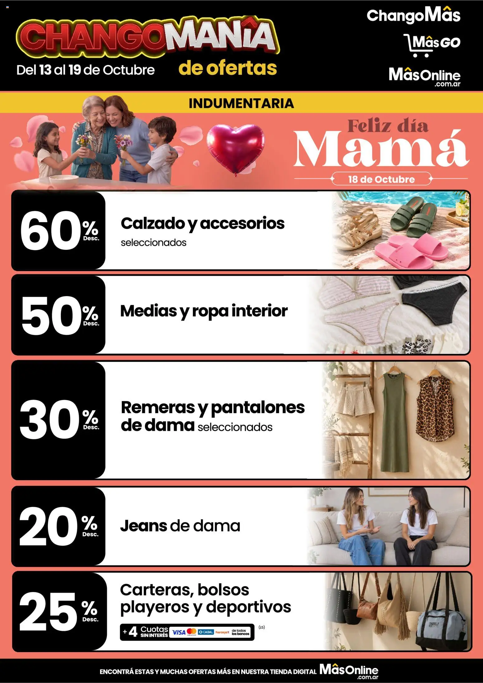 Vista previa del folleto de la tienda Changomas válido desde el 13/10/2026 
