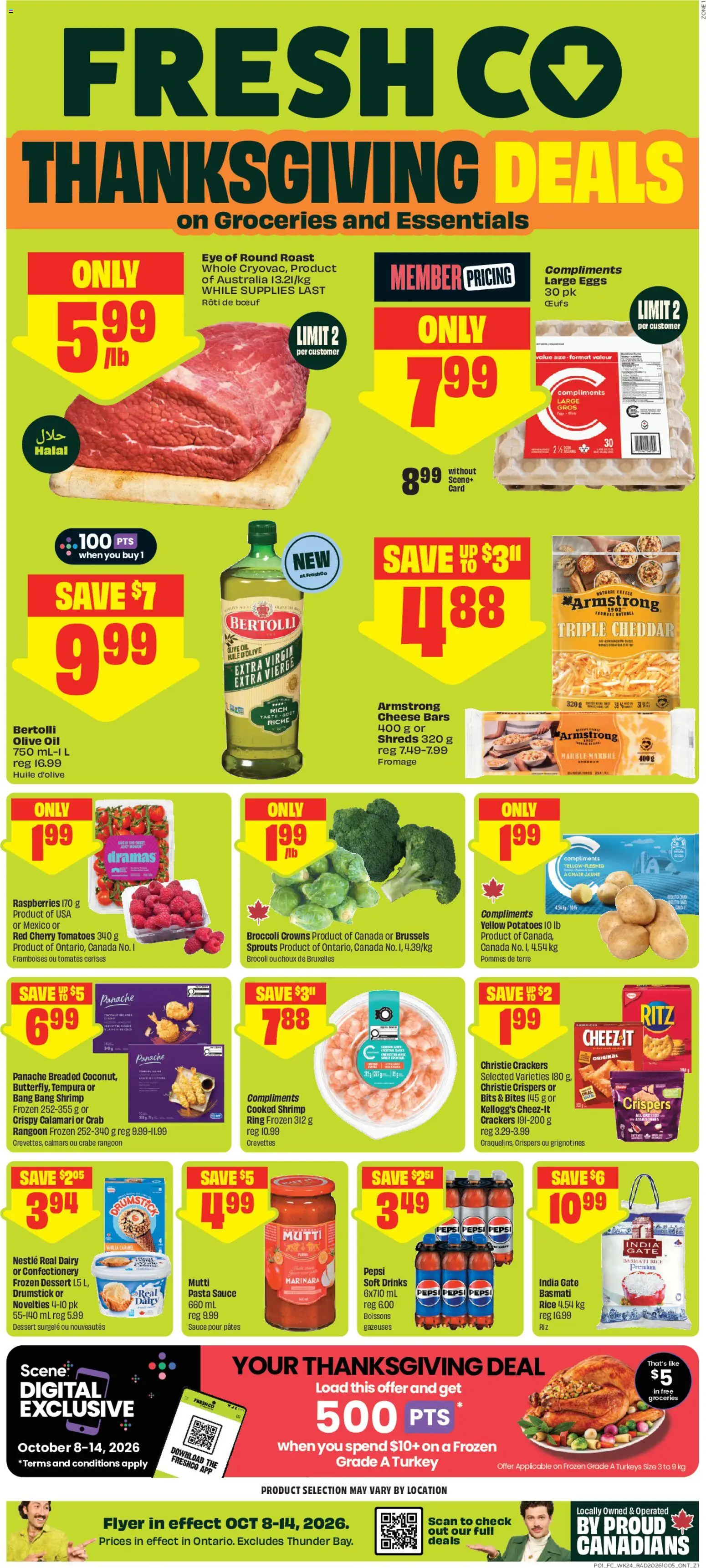 Preview of leaflet FreshCo weekly flyer / circulaire from shop FreshCo is valid from Oct 08, 2026