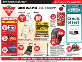 Preview of leaflet Canadian Tire circulaire from shop Canadian Tire is valid from Oct 22, 2026