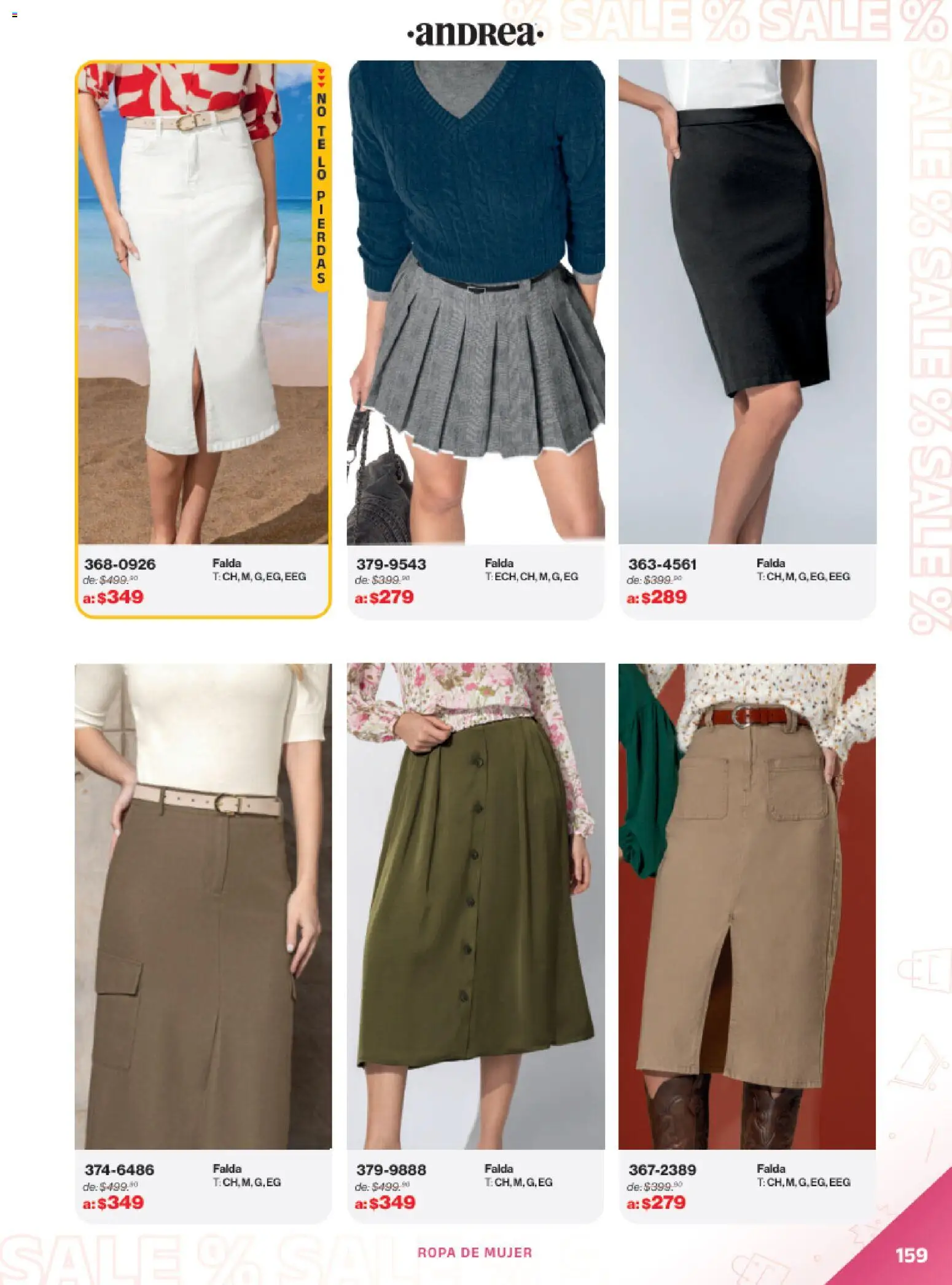 Vista previa las ofertas de la tienda Andrea - Catálogo Outlet desde el 21/12/2025 - Ropa, Falda