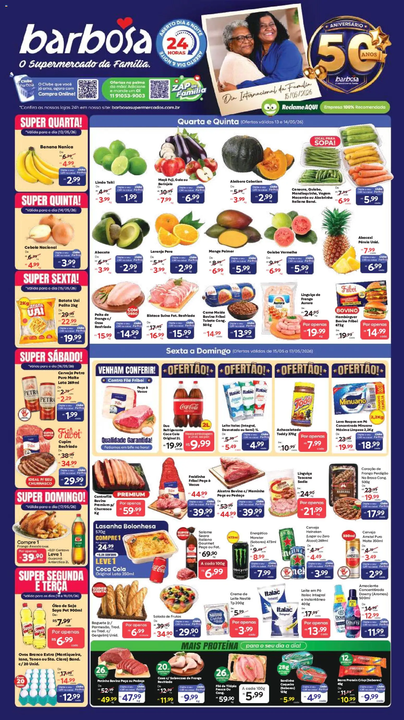 Pré-Visualização do folheto "Barbosa Supermercados - Ofertas da semana" da loja Barbosa Supermercados válido a partir de 13/05/2026