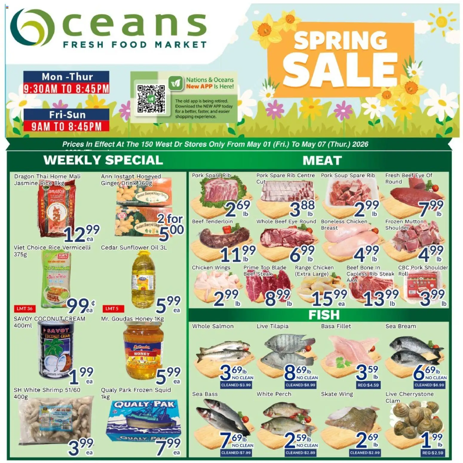 Preview of leaflet Oceans weekly flyer / circulaire from shop Oceans is valid from May 01, 2026