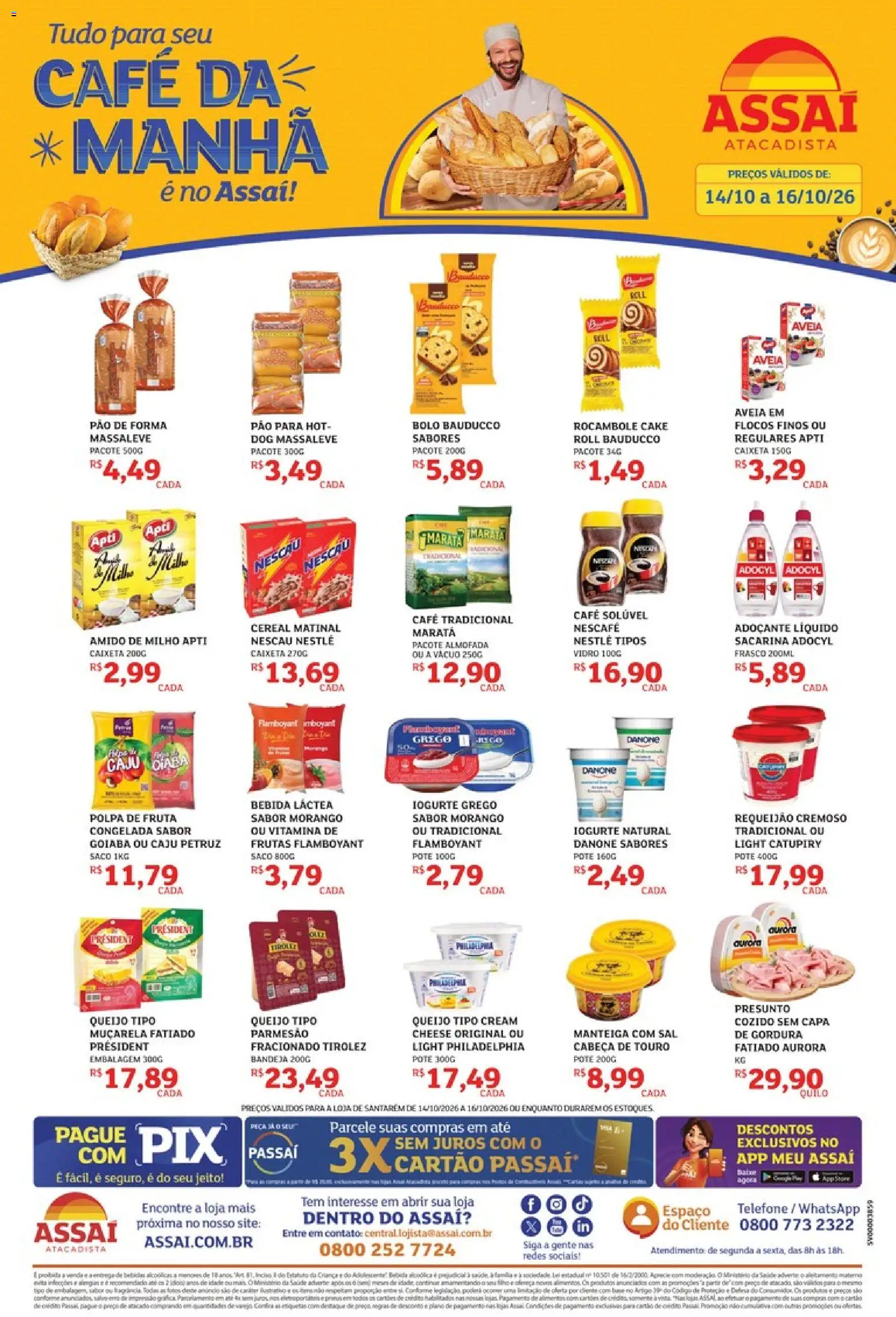 Pré-Visualização do folheto "Assaí Atacadista ofertas - PA" da loja Assaí Atacadista válido a partir de 14/10/2026