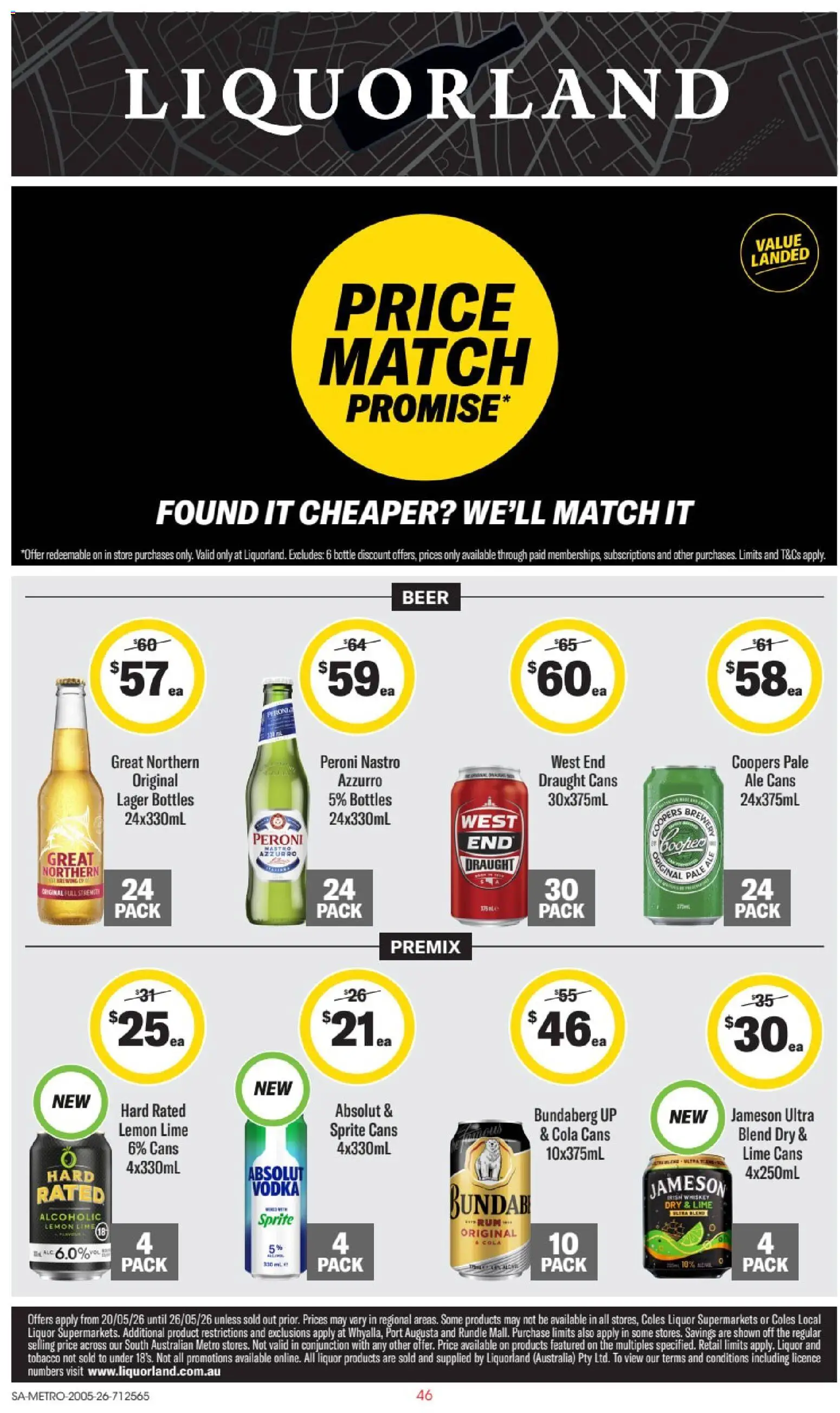Preview of catalogue Liquorland catalogue SA from shop Liquorland valid 20/05/2026