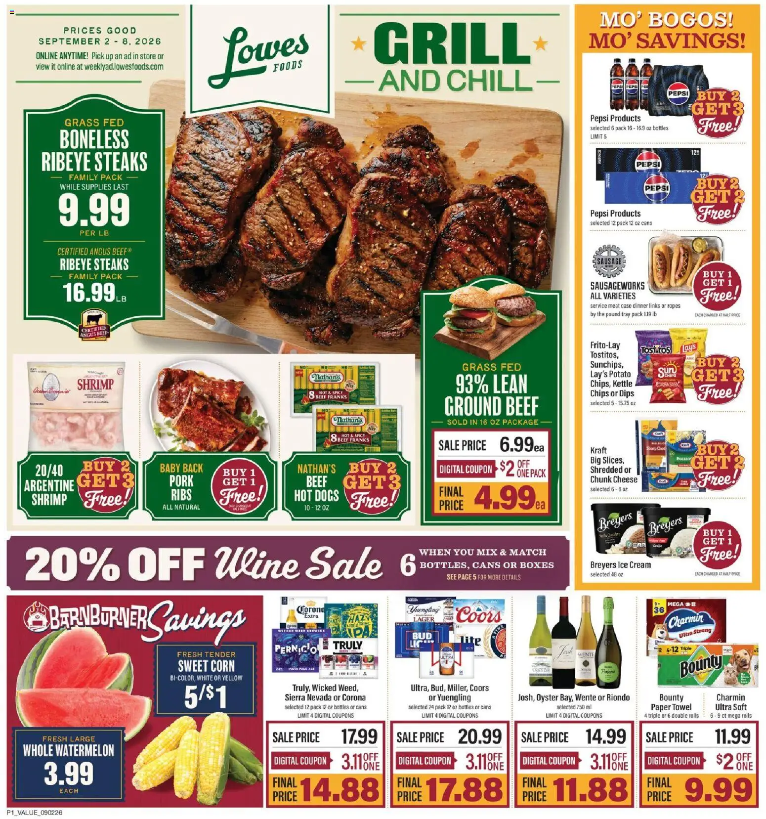 Ad Preview of Lowes Foods Lowes Foods Weekly Ad from 09/02/2026