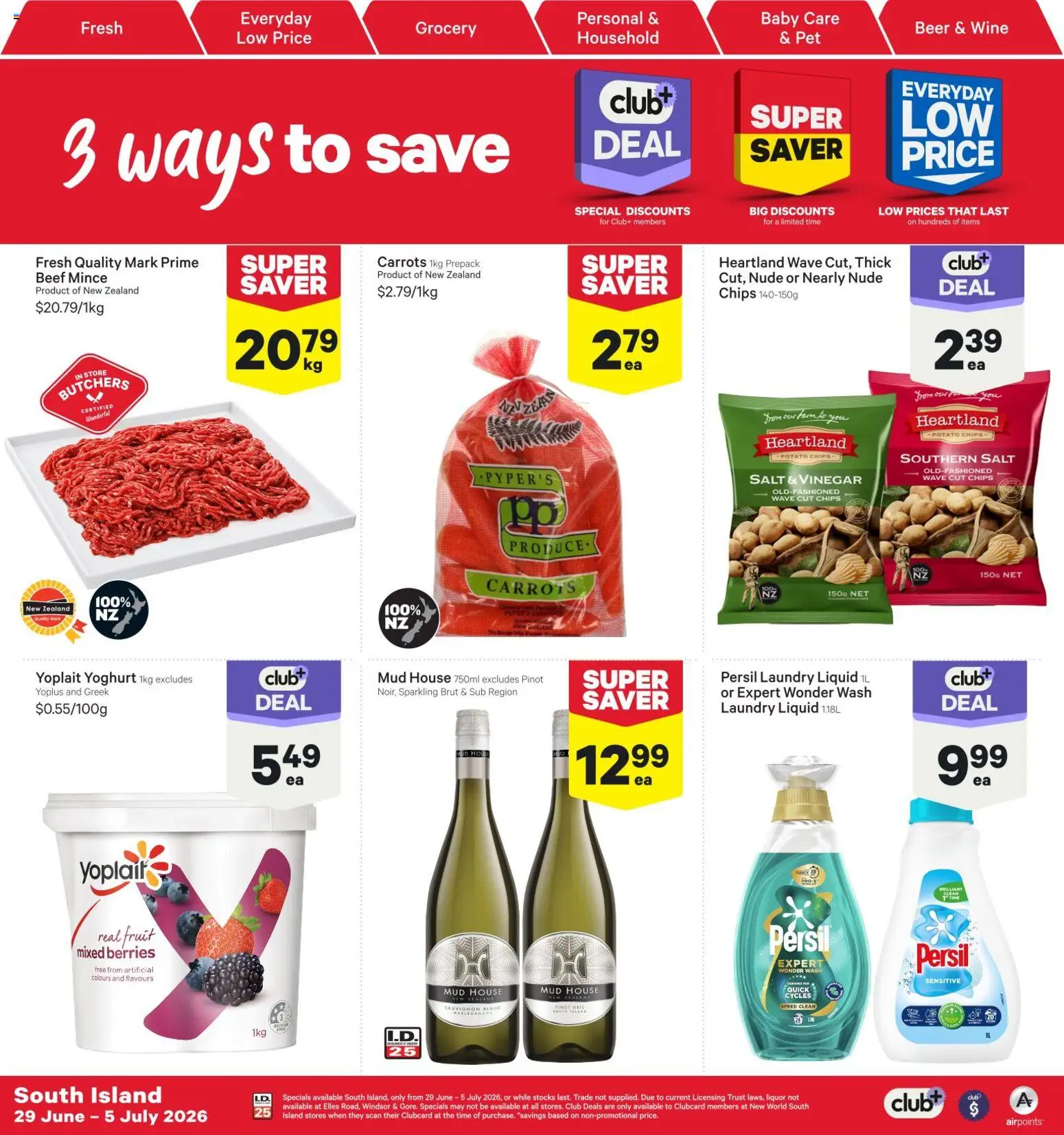 Preview of catalogue New World South Island catalogue from shop New World valid 29 Jun 2026