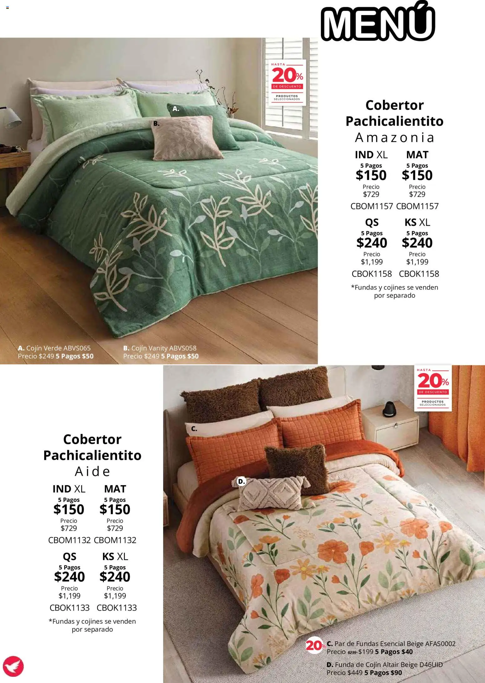 Vista previa las ofertas de la tienda Colchas Concord - Colchas Concord catálogo Colección Cobertor desde el 01/08/2026 