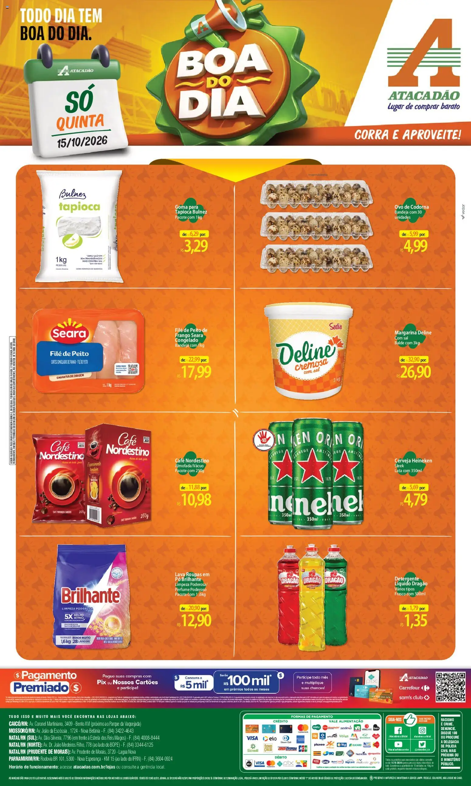 Pré-Visualização do folheto "Atacadão ofertas - RN" da loja Atacadão válido a partir de 15/10/2026