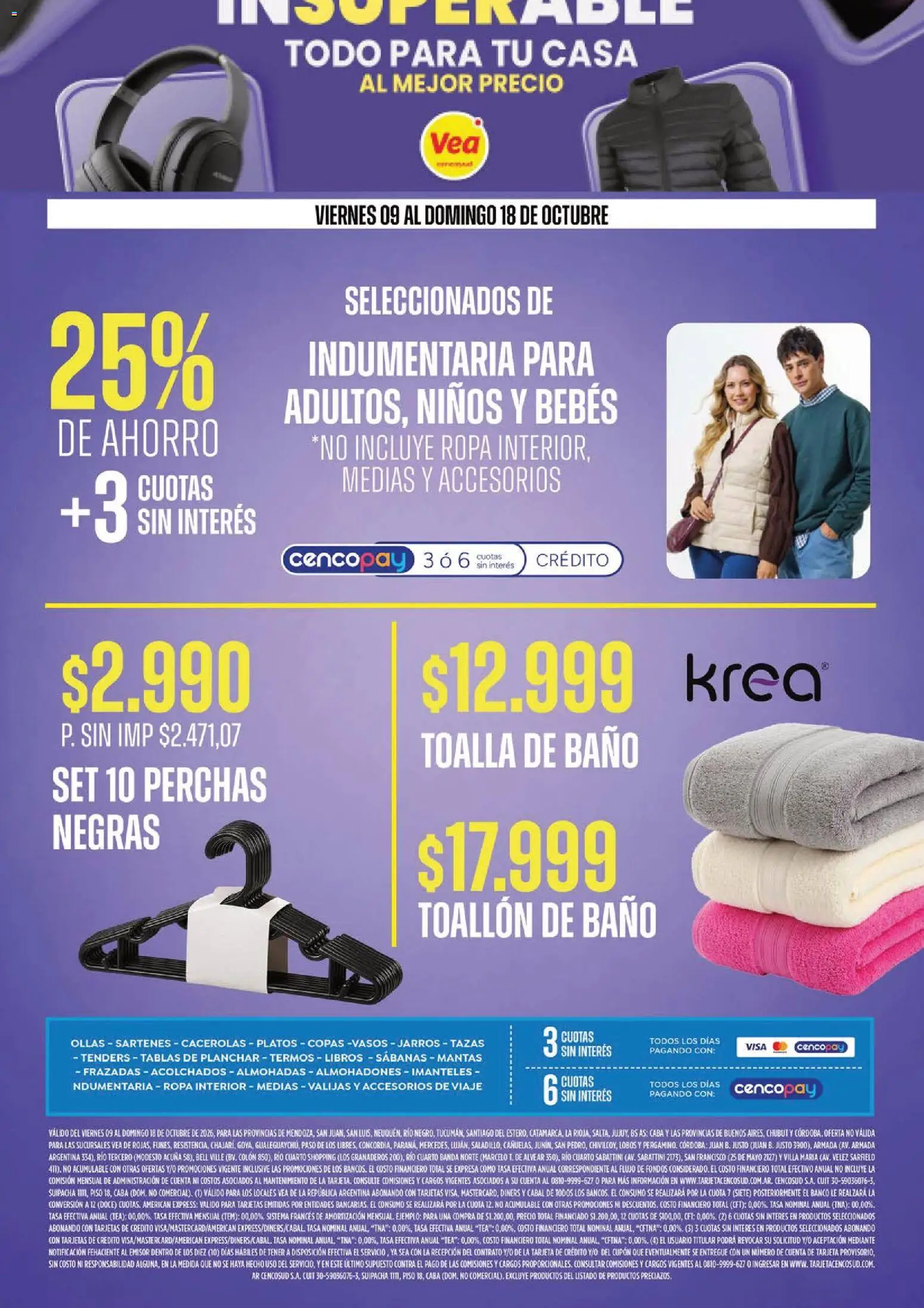 Vista previa del folleto de la tienda Vea válido desde el 09/10/2026 