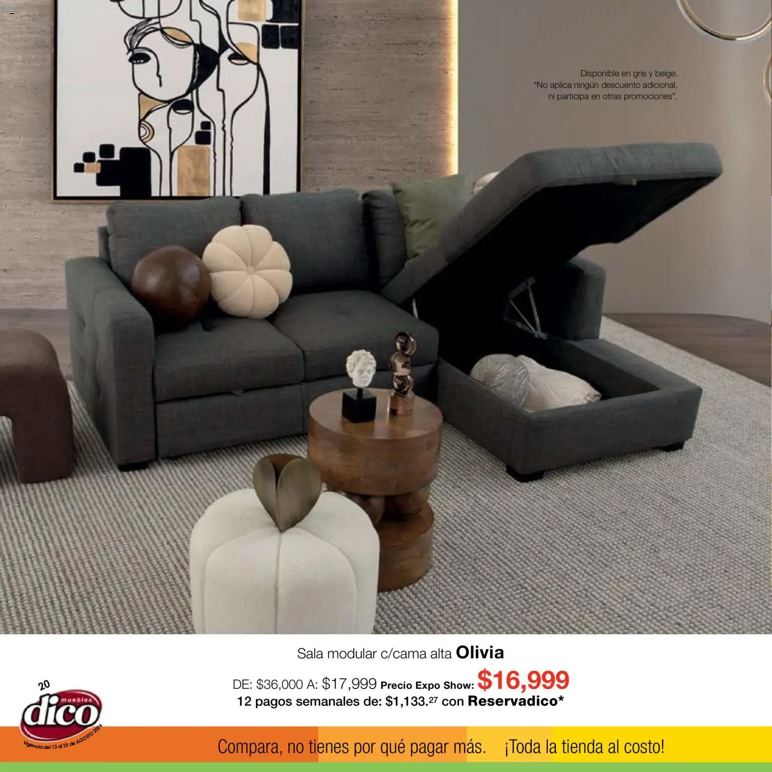 Vista previa las ofertas de la tienda Muebles Dico - Muebles Dico catálogo Expo Show desde el 13/08/2026 