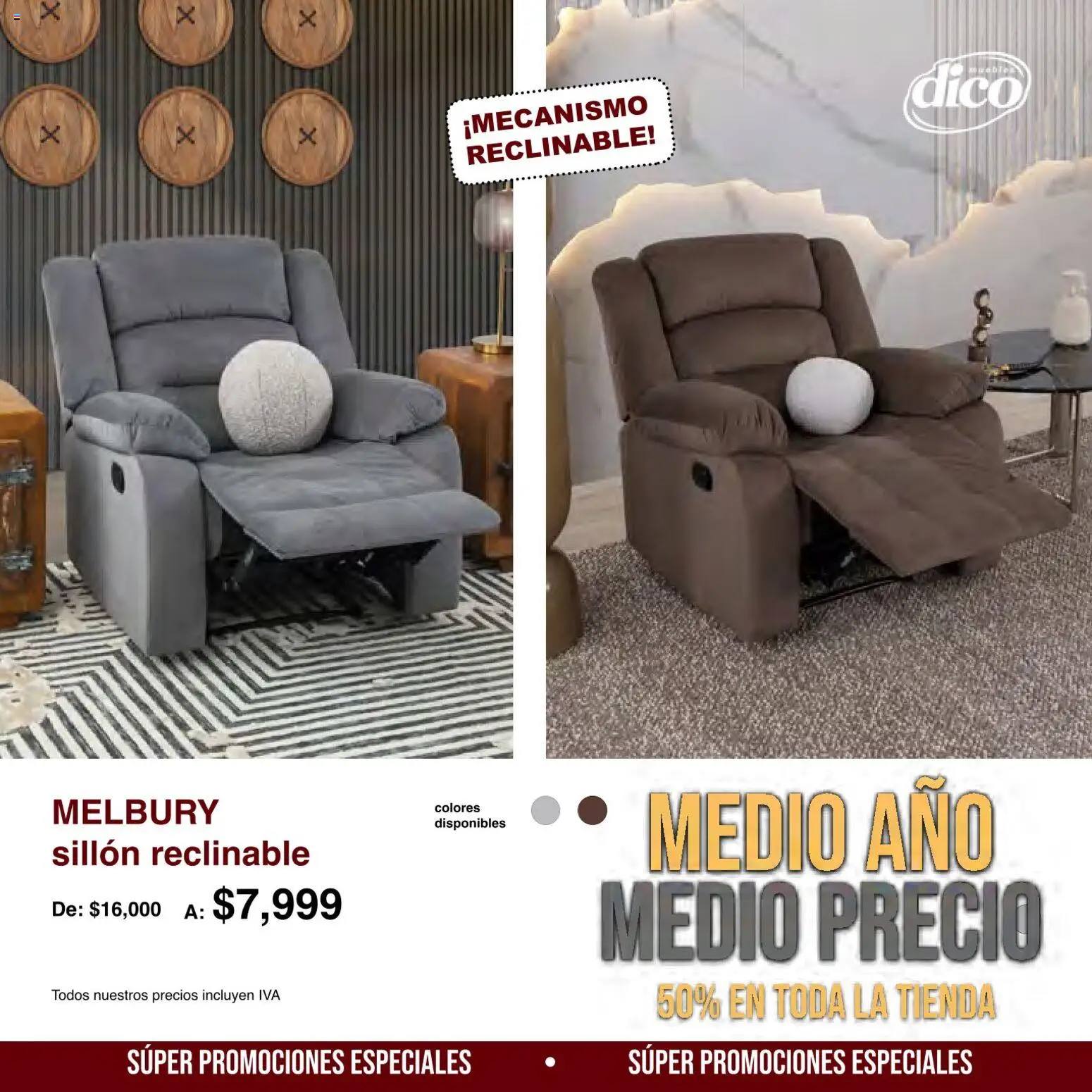 Vista previa las ofertas de la tienda Muebles Dico - Muebles Dico catálogo Medio año, medio precio desde el 01/08/2026 