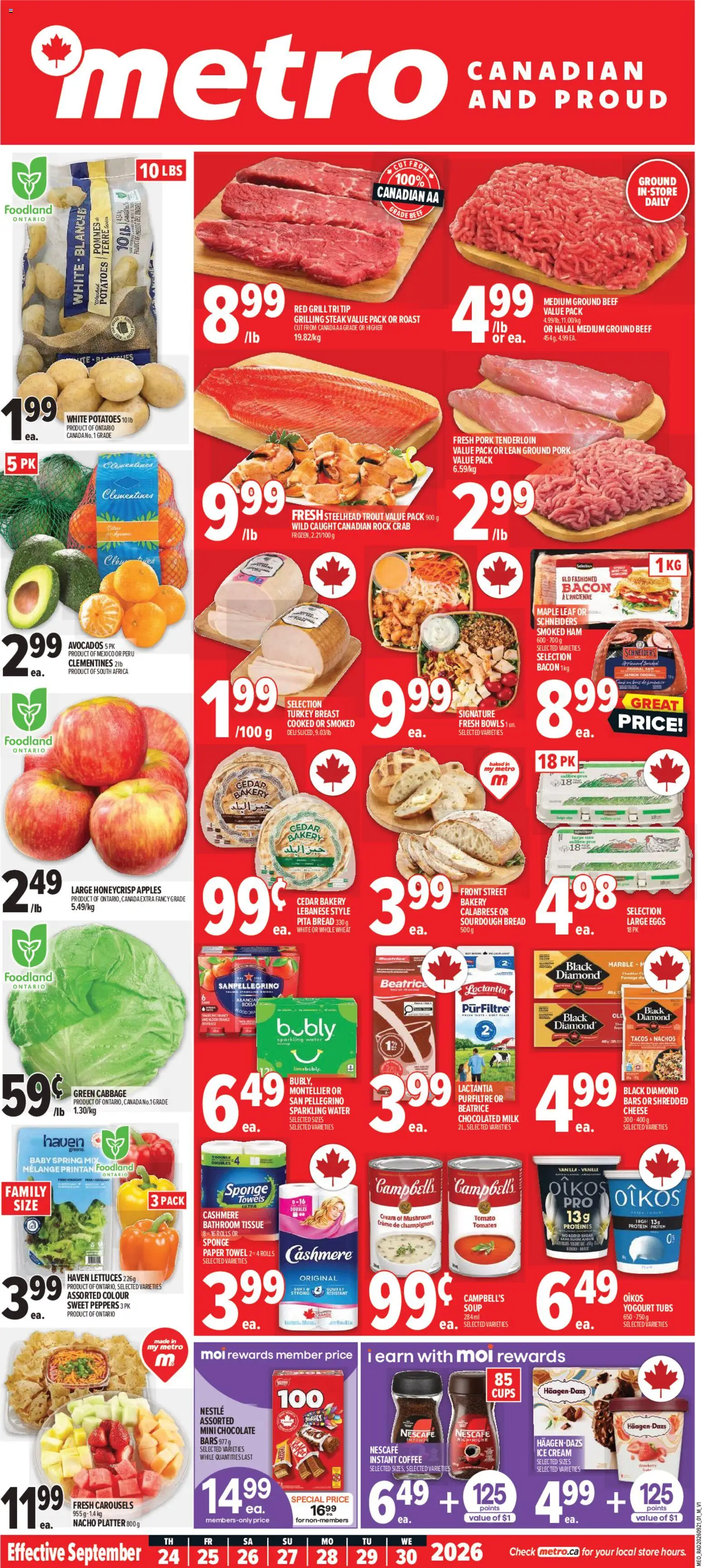 Preview of leaflet Metro weekly flyer / circulaire from shop Metro is valid from Sep 24, 2026