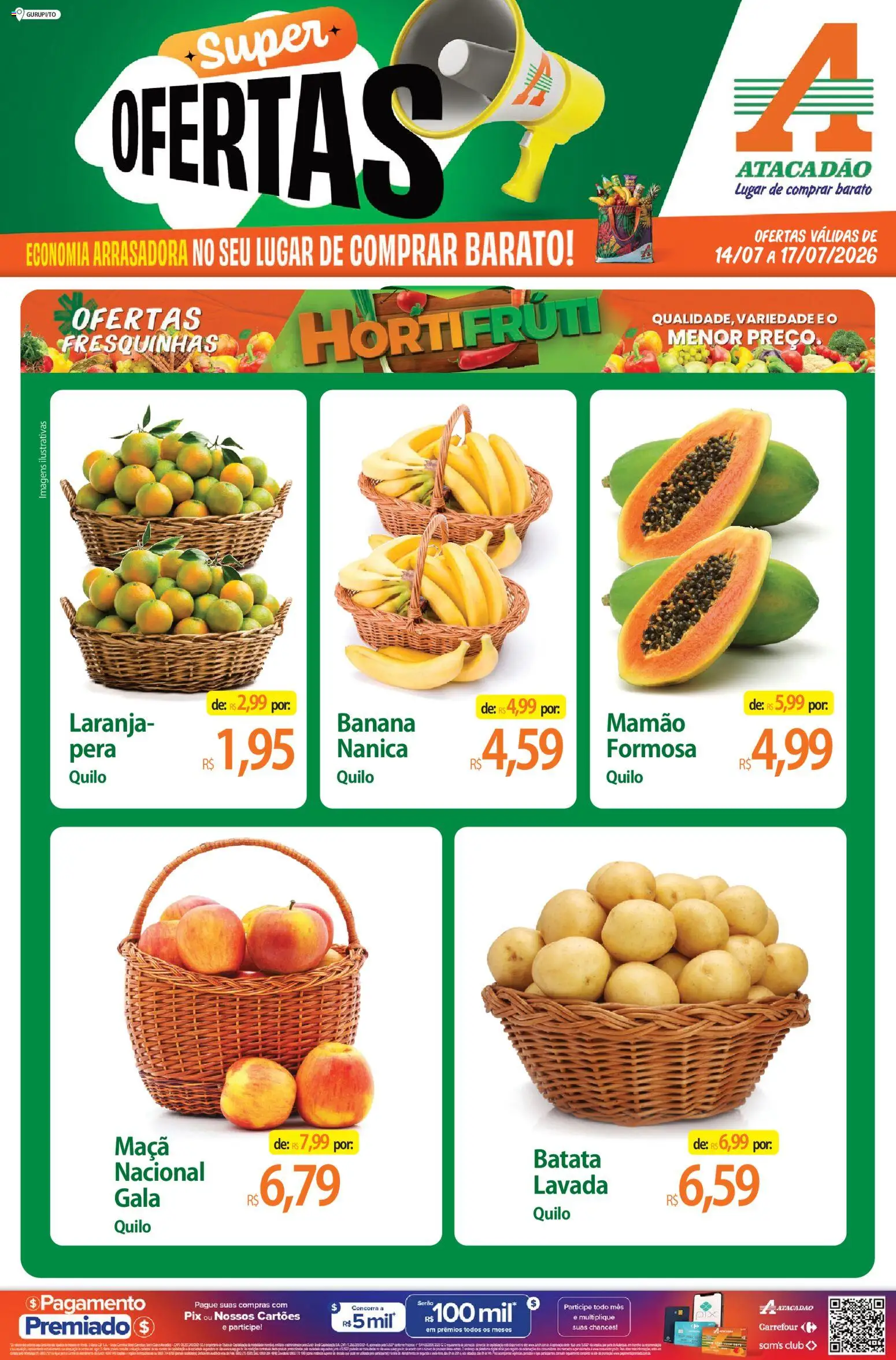 Pré-Visualização do folheto "Atacadão ofertas - TO" da loja Atacadão válido a partir de 14/07/2026