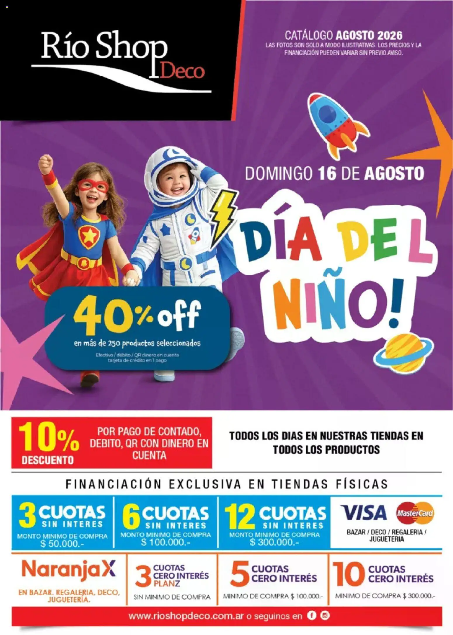 Vista previa del folleto de la tienda Río Shop Deco válido desde el 01/08/2026 