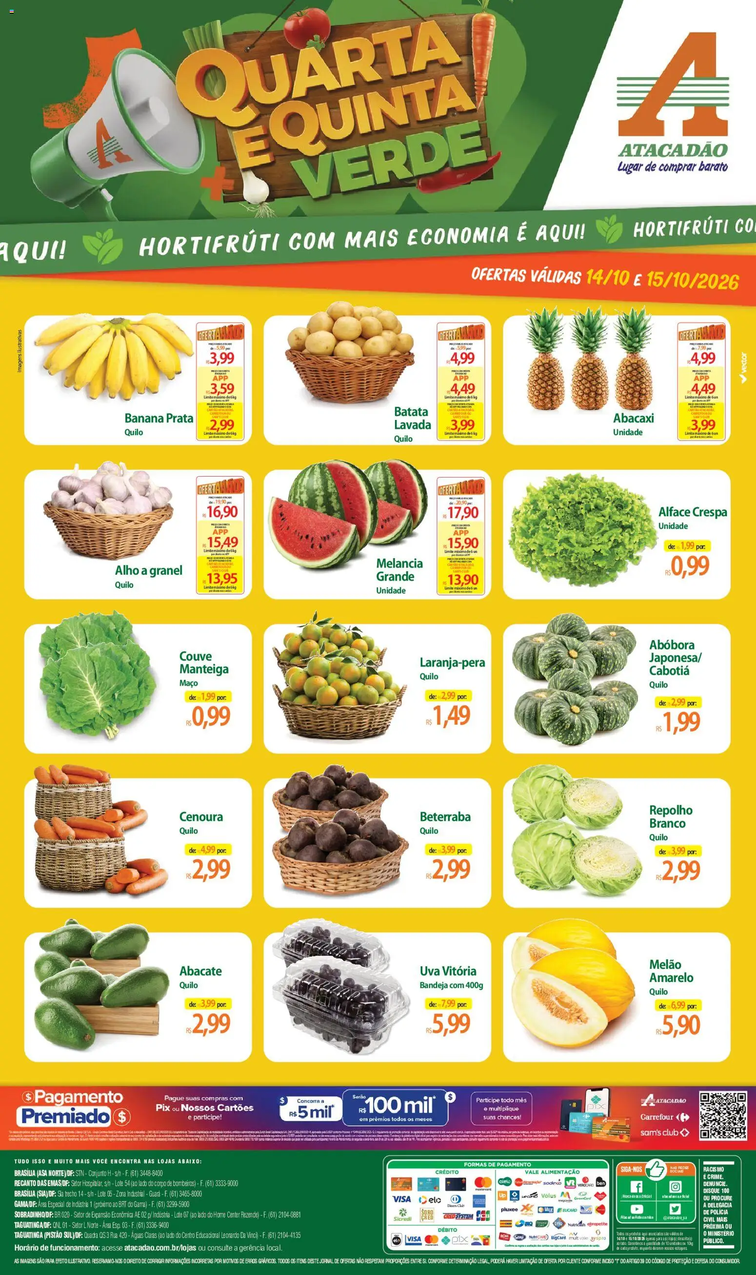 Pré-Visualização do folheto "Atacadão ofertas - DF" da loja Atacadão válido a partir de 14/10/2026