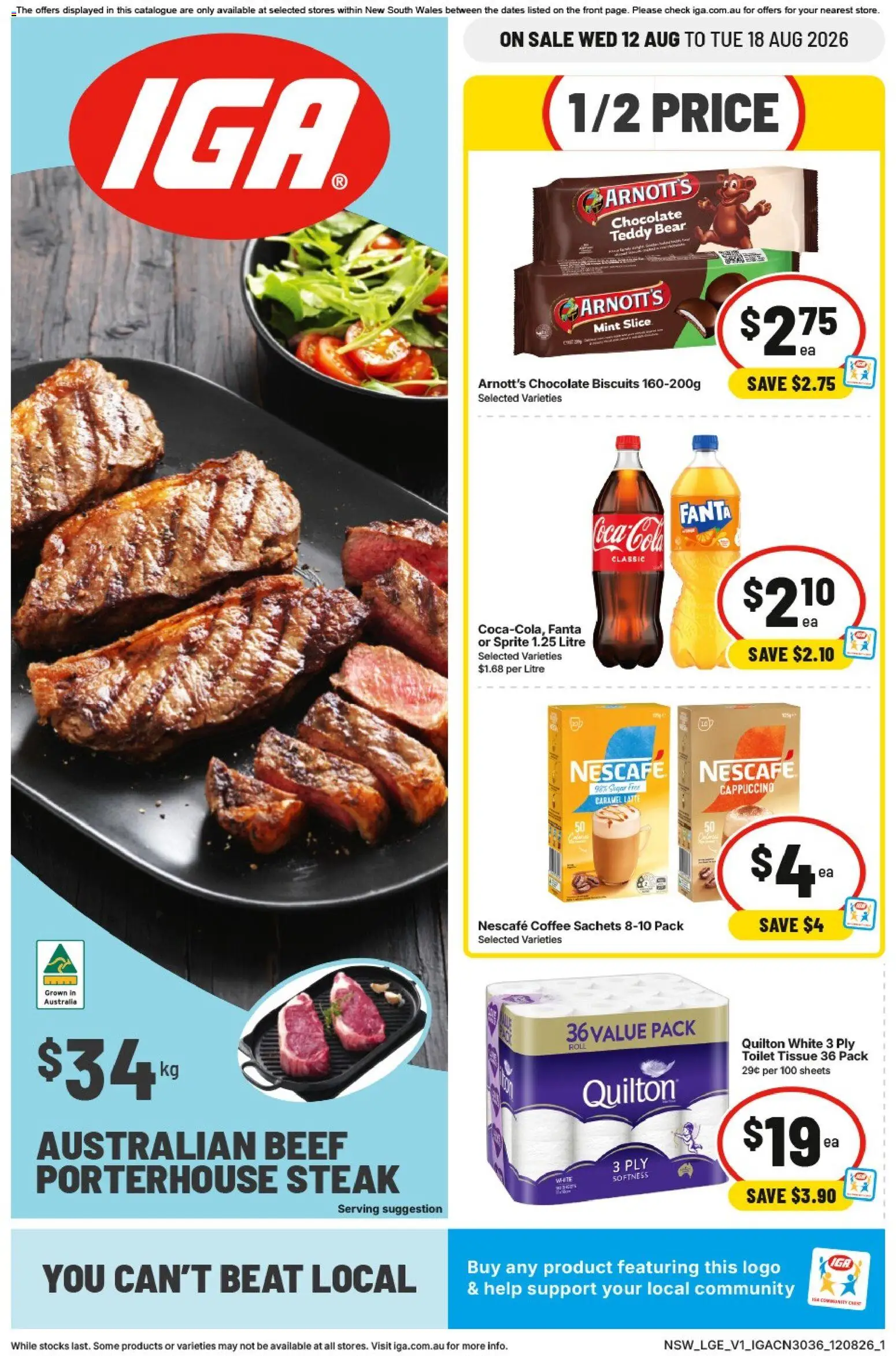 Preview of catalogue IGA catalogue NSW from shop IGA valid 12/08/2026