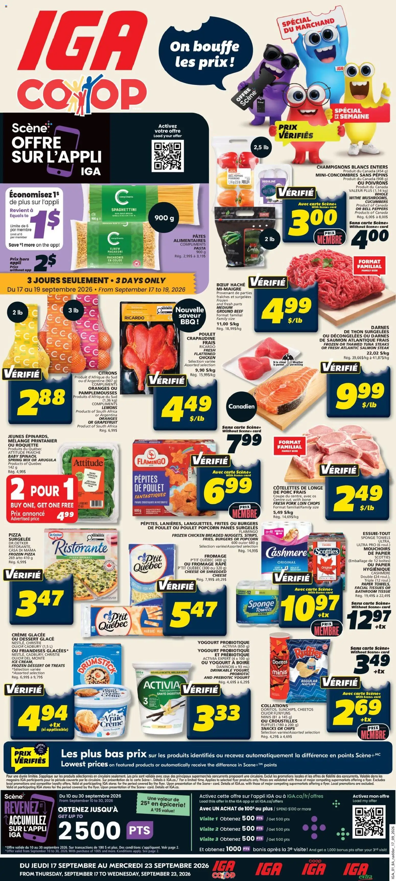Preview of leaflet IGA weekly flyer / circulaire from shop IGA is valid from Sep 17, 2026