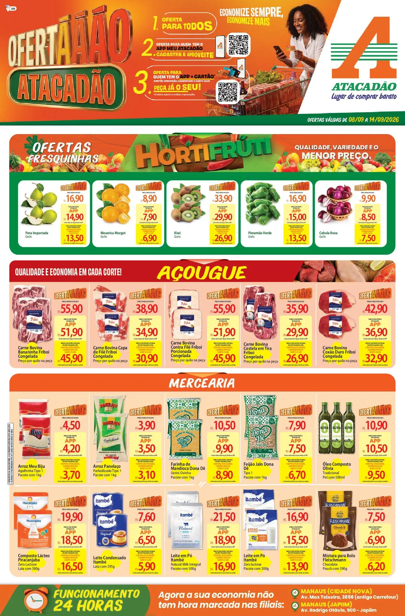 Pré-Visualização do folheto "Atacadão ofertas - AM" da loja Atacadão válido a partir de 08/09/2026