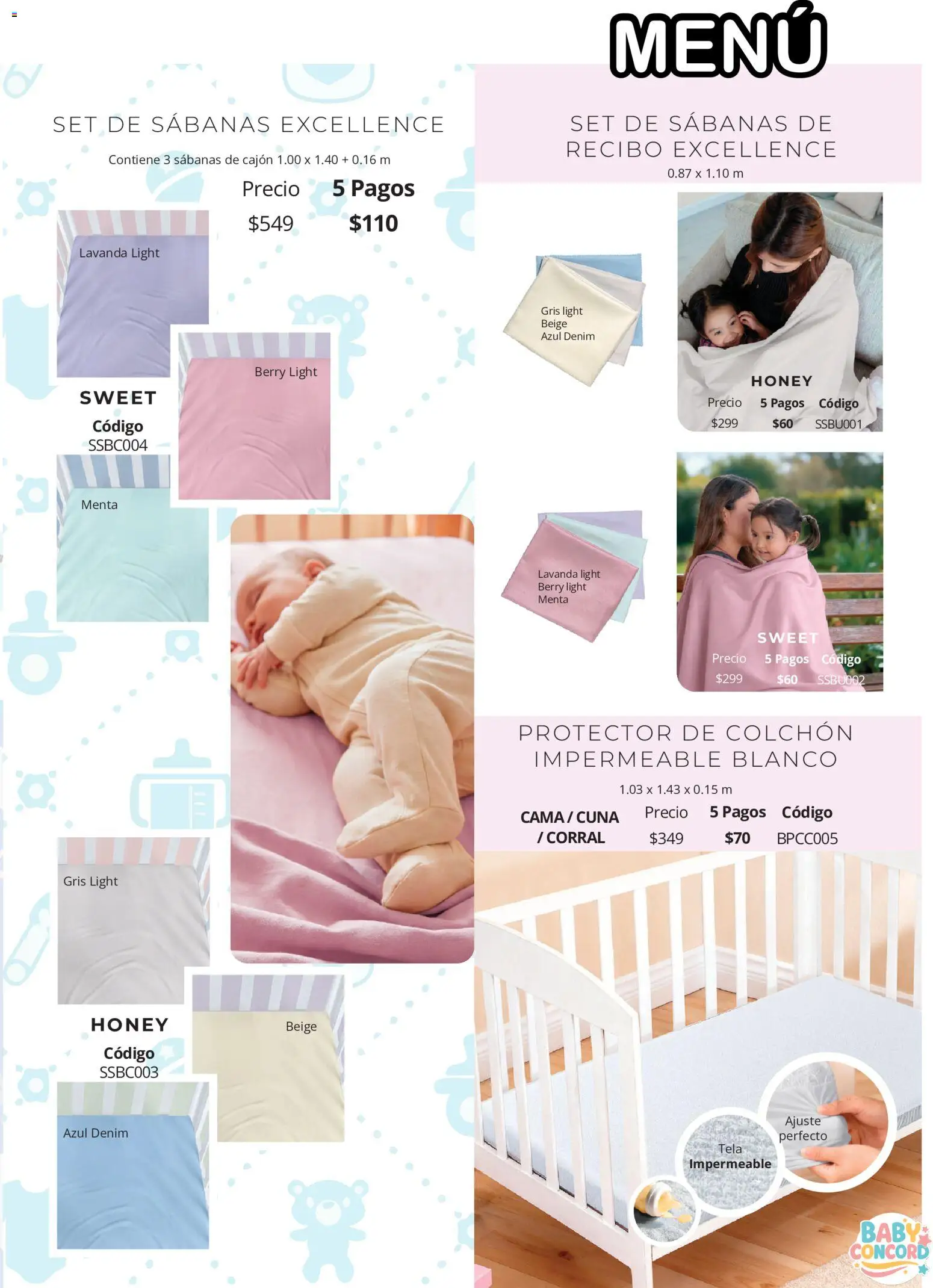 Vista previa las ofertas de la tienda Colchas Concord - Colchas Concord catálogo Colección Bebé desde el 01/08/2026 