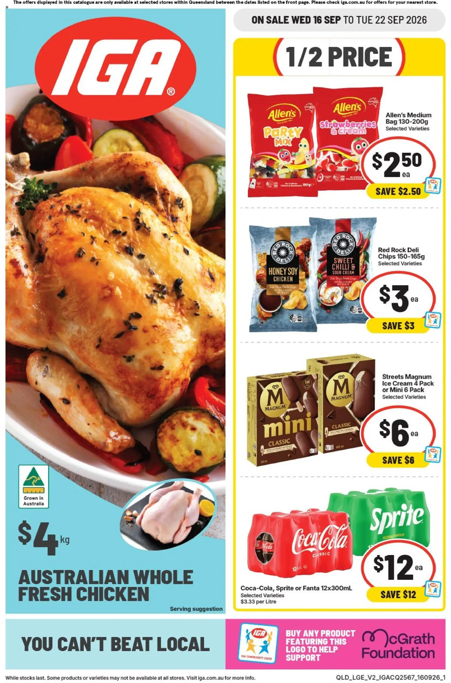 Preview of catalogue IGA catalogue East Brisbane from shop IGA valid 16/09/2026