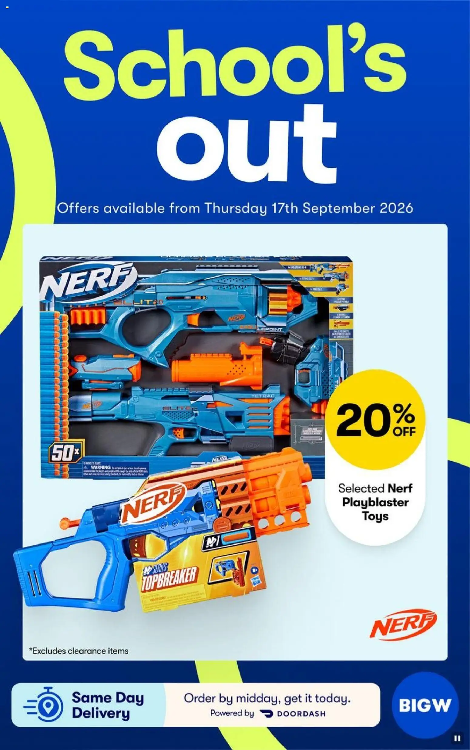 Preview of catalogue Big W catalogue from shop Big W valid 17/09/2026 - Toys