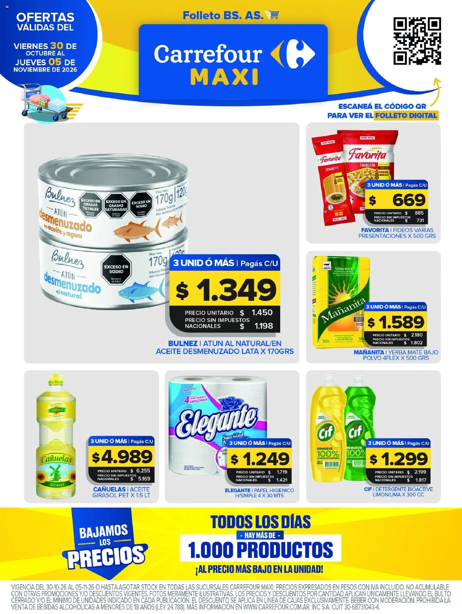 Vista previa del folleto de la tienda Carrefour Maxi válido desde el 30/10/2026 