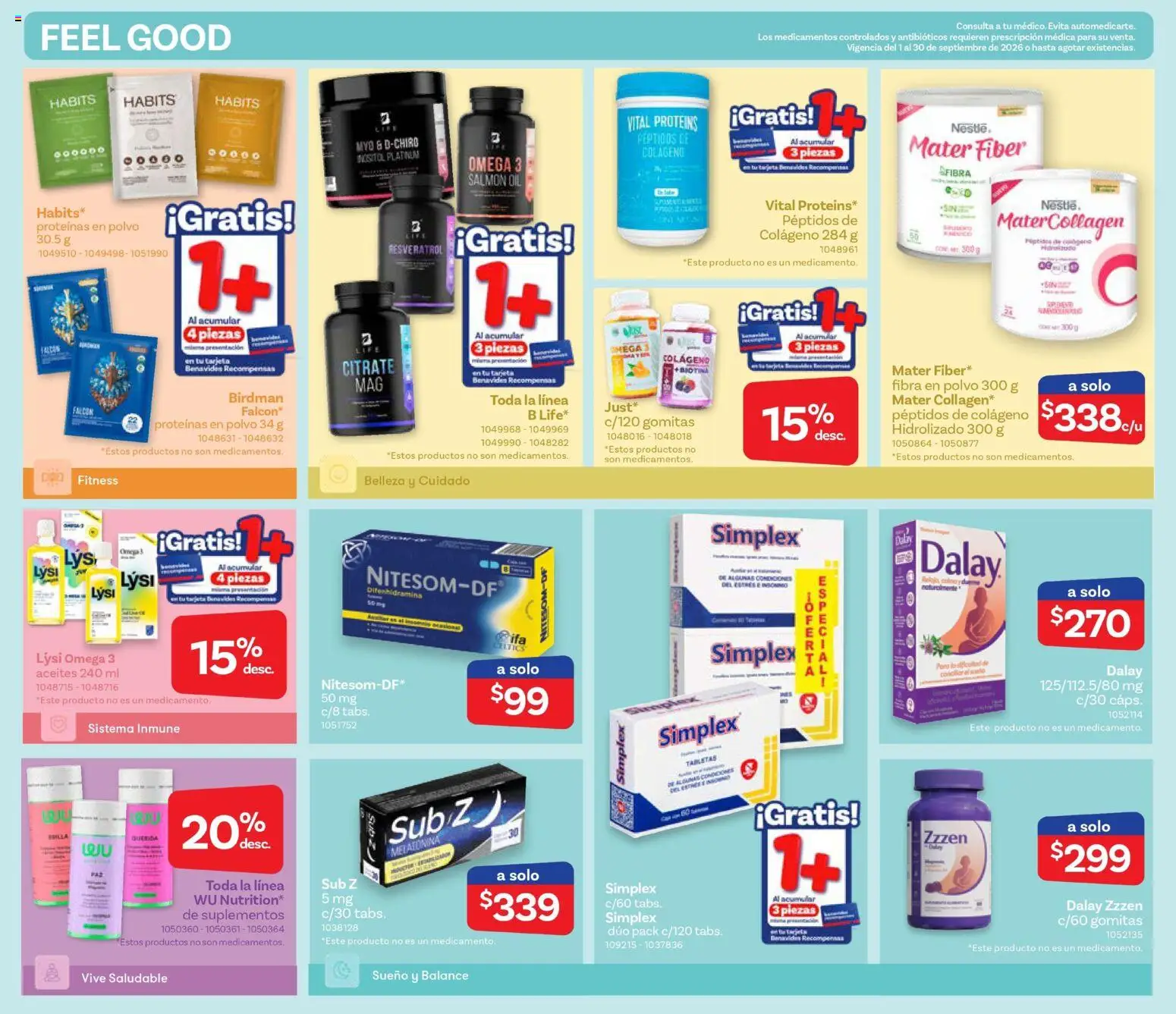 Vista previa las ofertas de la tienda Farmacia Benavides - Farmacia Benavides catálogo desde el 01/09/2026 