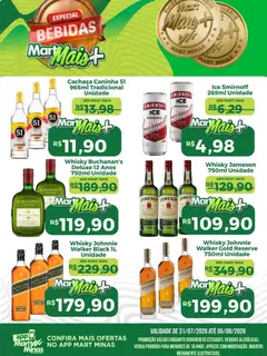 Pré-Visualização do folheto "Mart Minas ofertas Bebidas" da loja Mart Minas válido a partir de 31/07/2026