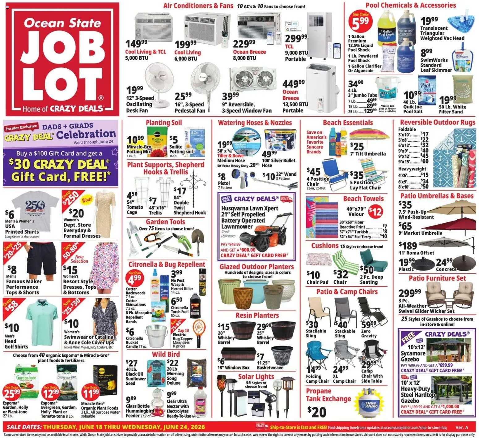Ocean State Job Lot Weekly Ad from 06/18/2026 >> Flyer