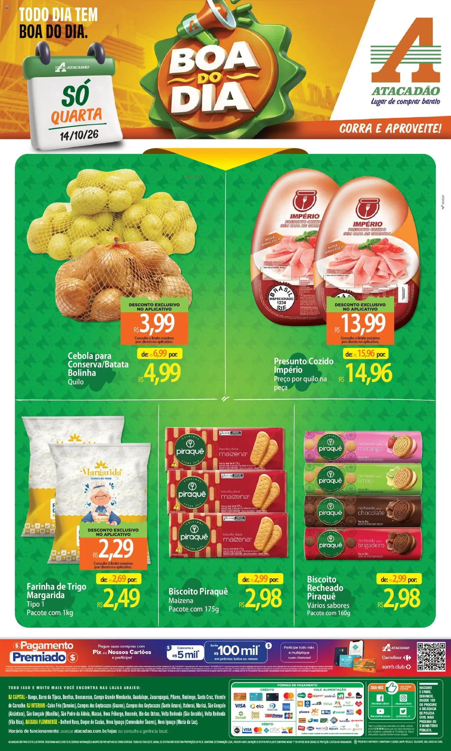 Pré-Visualização do folheto "Atacadão ofertas - RJ" da loja Atacadão válido a partir de 14/10/2026