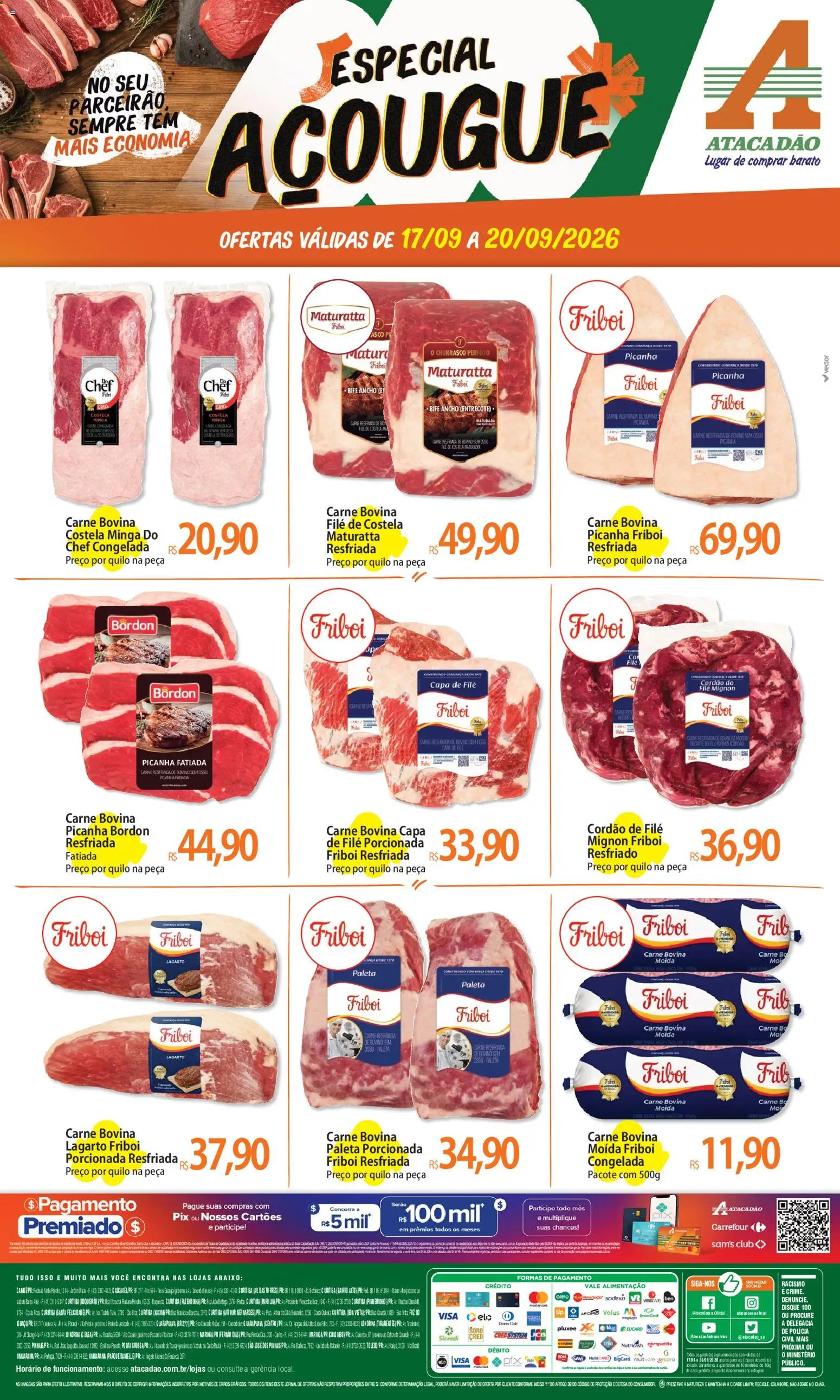 Pré-Visualização do folheto "Atacadão ofertas - PR" da loja Atacadão válido a partir de 17/09/2026