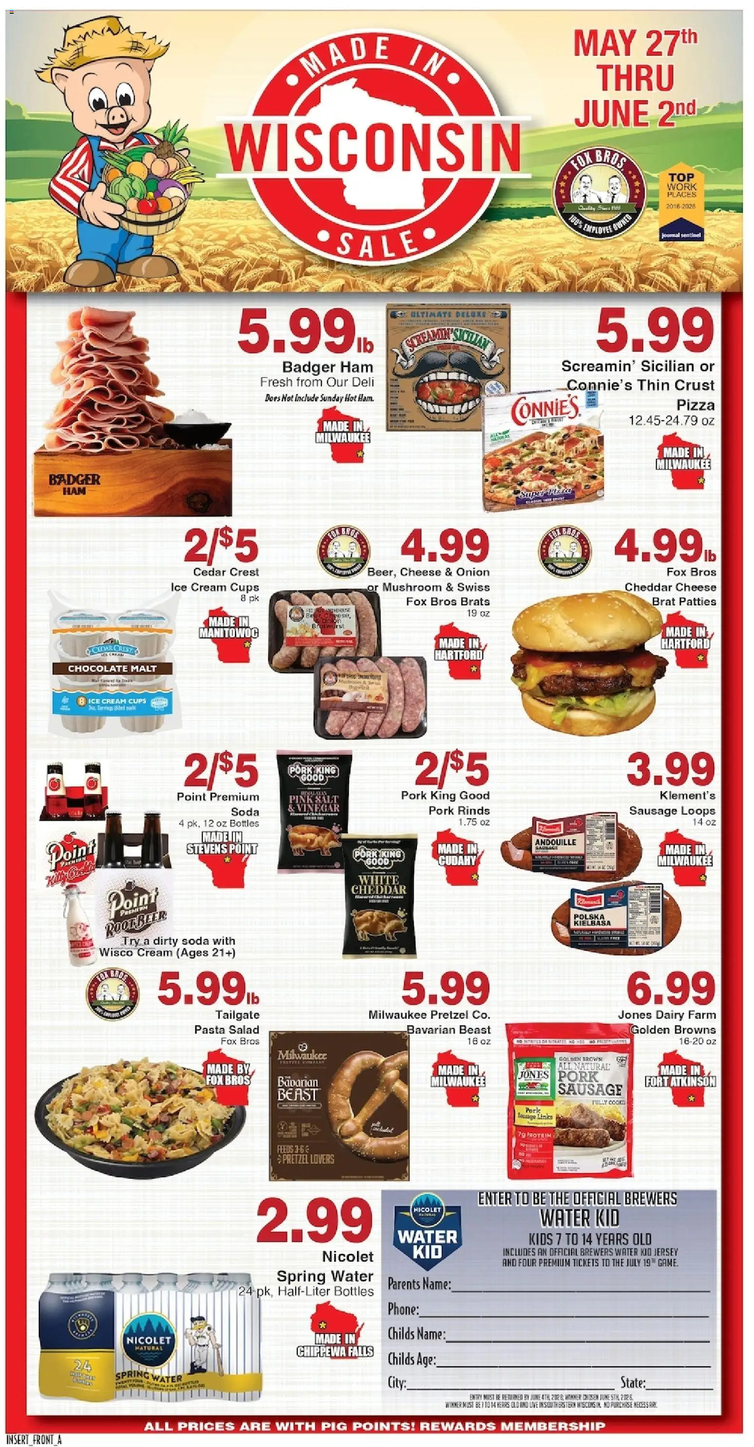 Ad Preview of Piggly Wiggly Piggly Wiggly Weekly Ad from 05/27/2026