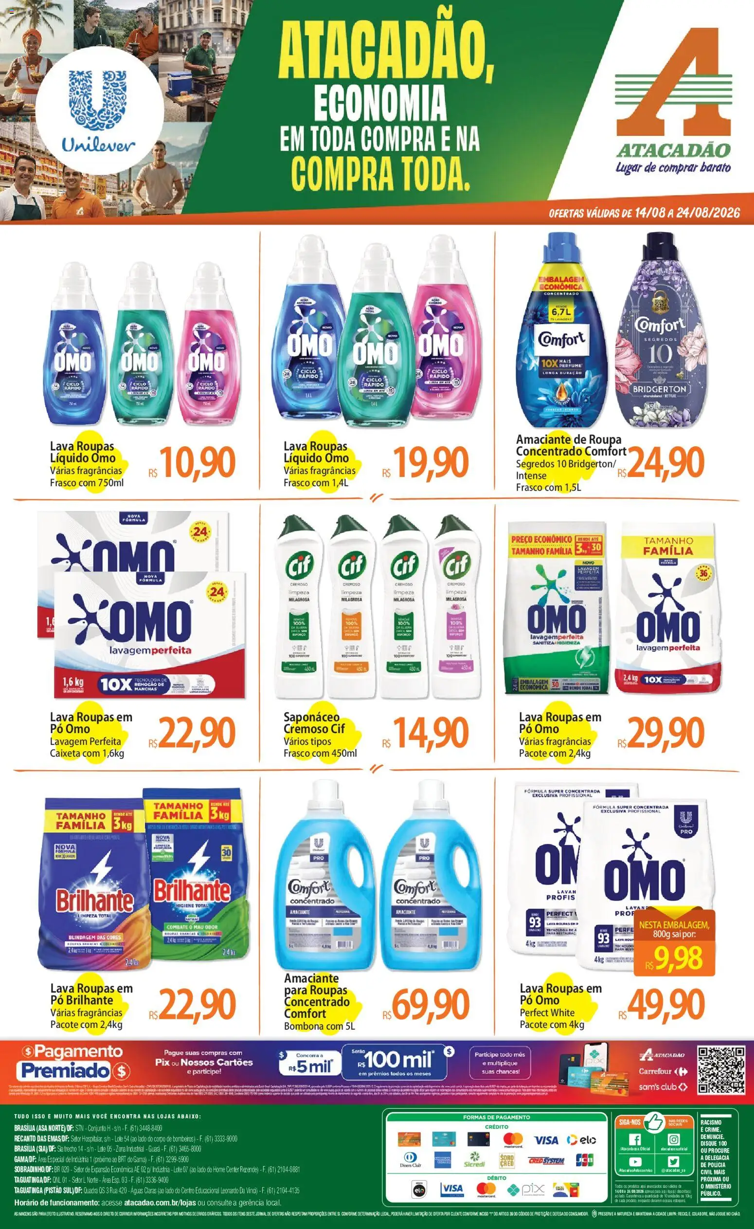 Pré-Visualização do folheto "Atacadão ofertas - DF" da loja Atacadão válido a partir de 14/08/2026
