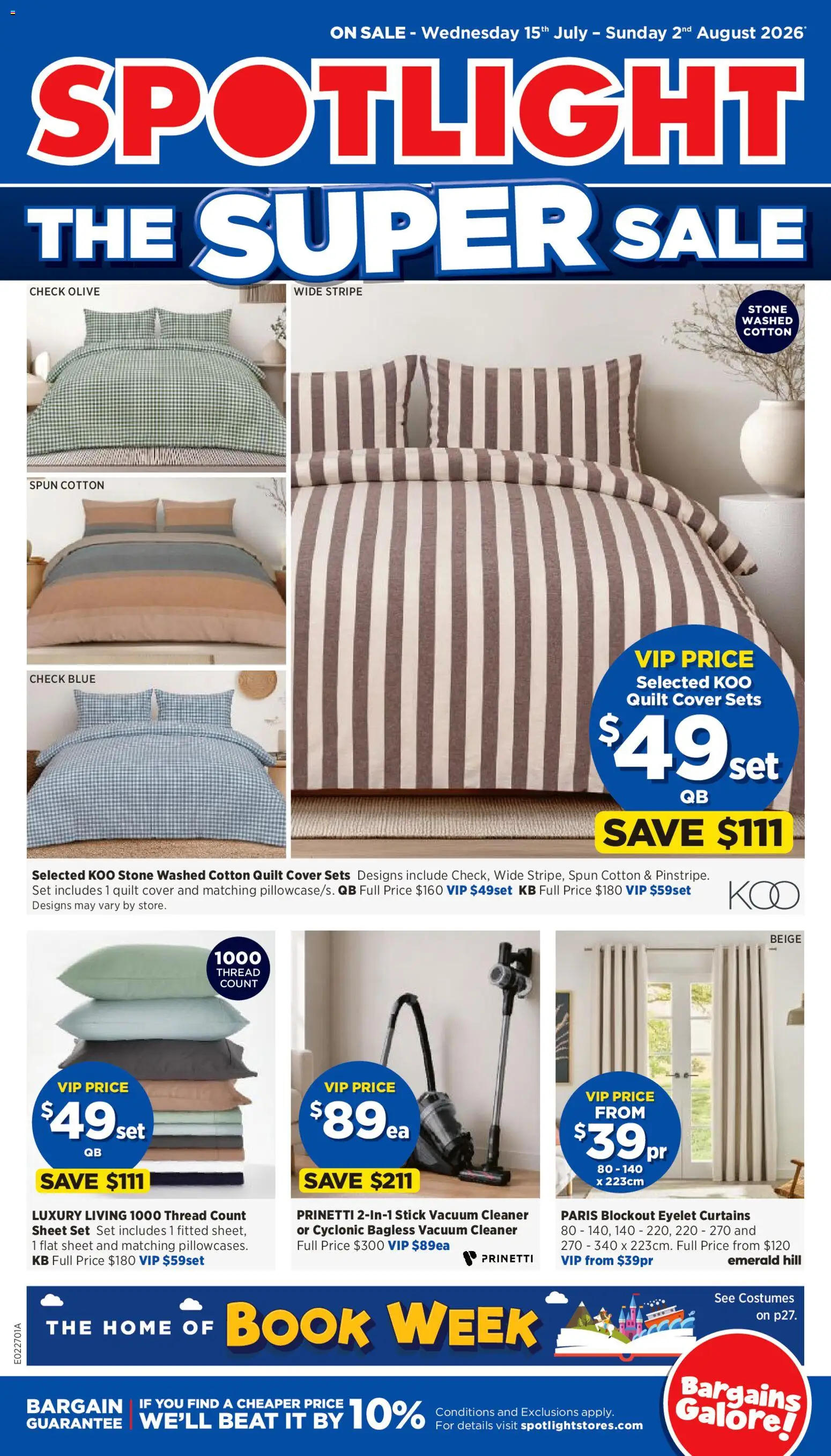 Preview of catalogue Spotlight catalogue from shop Spotlight valid 15/07/2026 - Emerald, Cleaner, Bagless vacuum cleaner, Vacuum cleaner